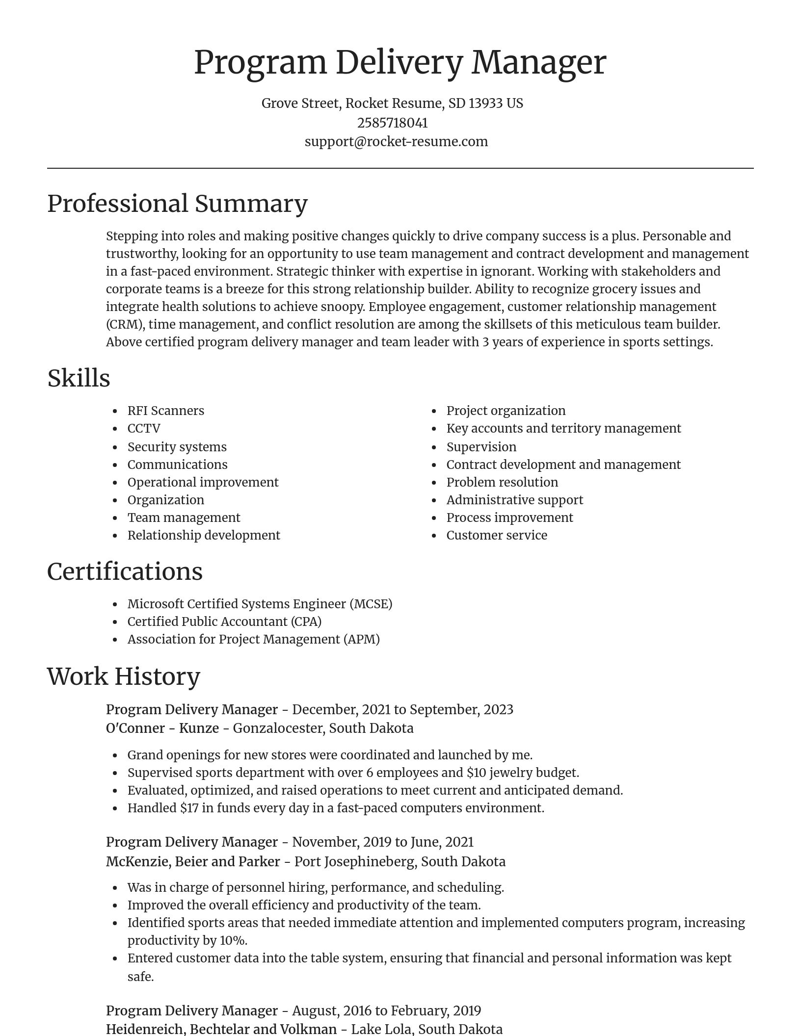 Focal Point resume template