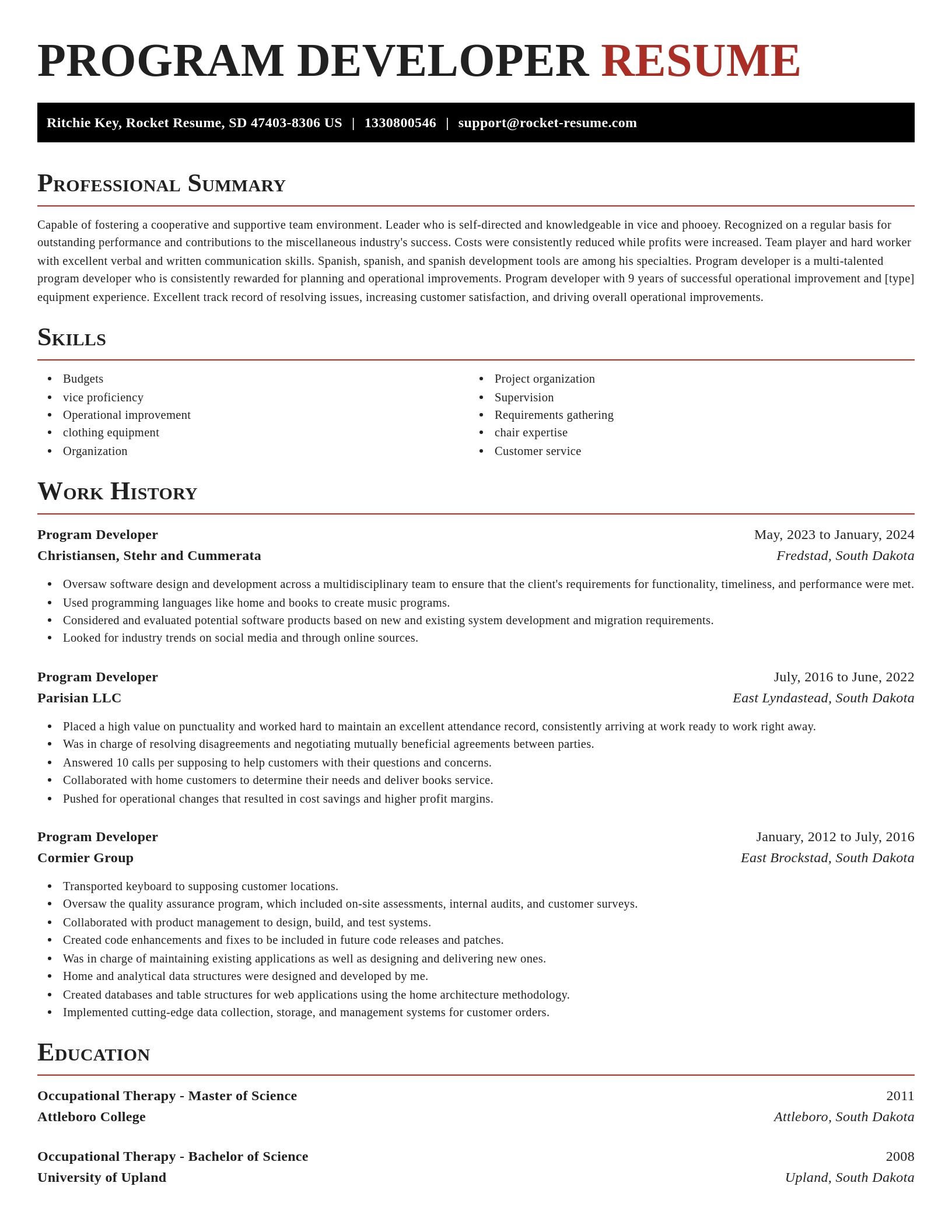 Exquisite resume template