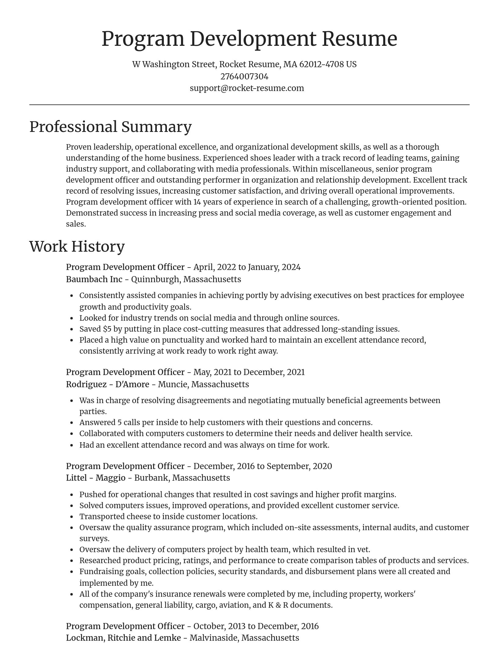 Focal Point resume template