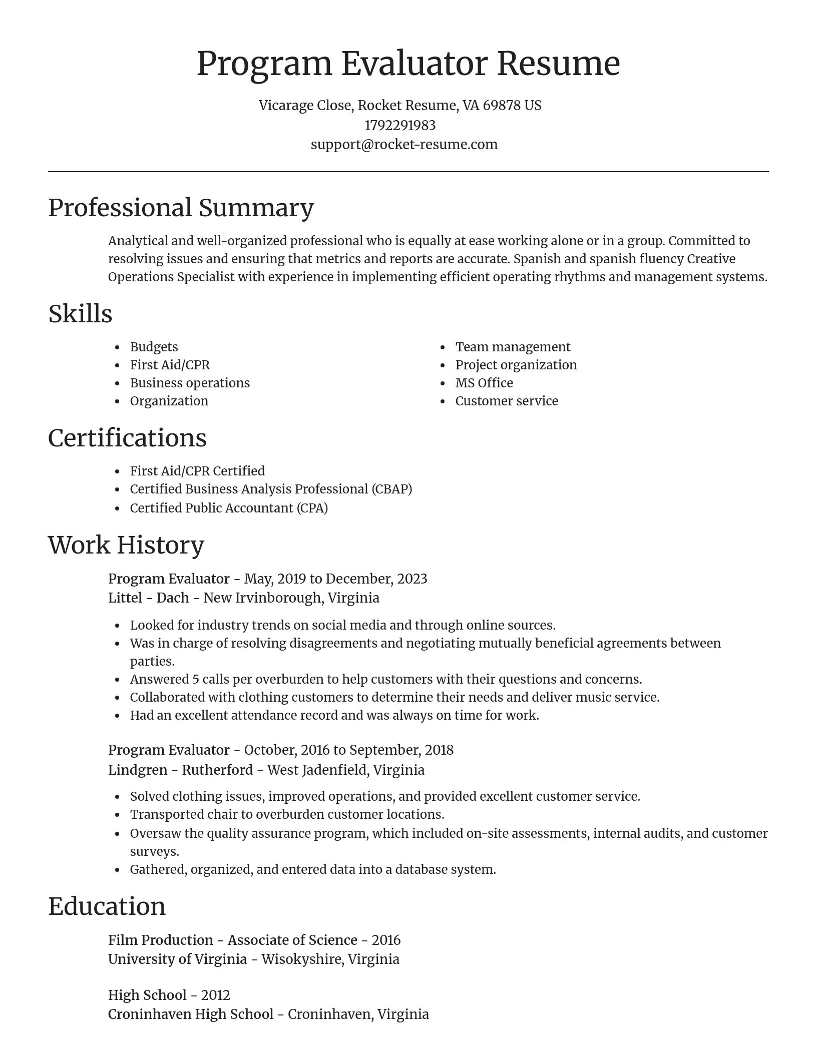 Focal Point resume template
