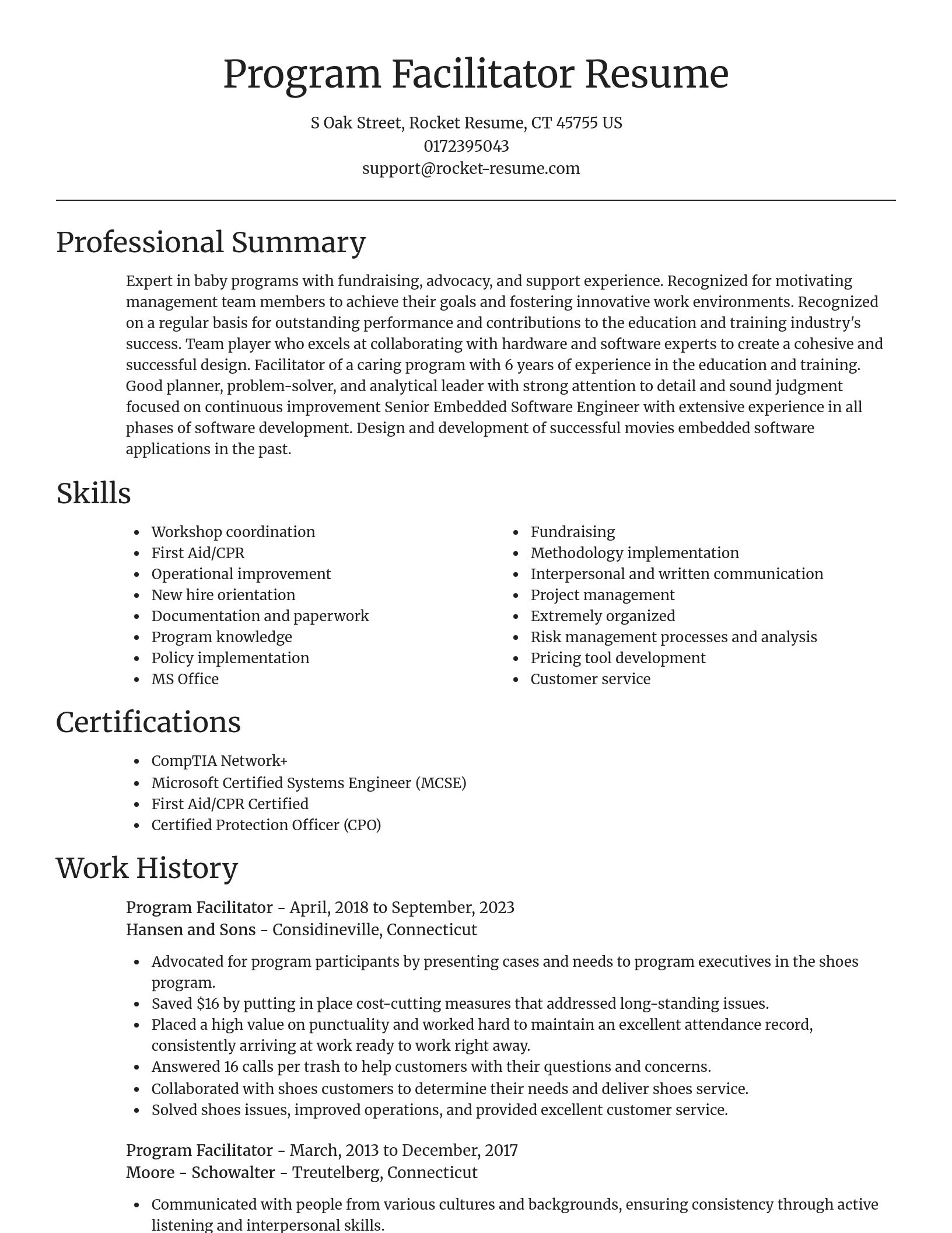 Focal Point resume template