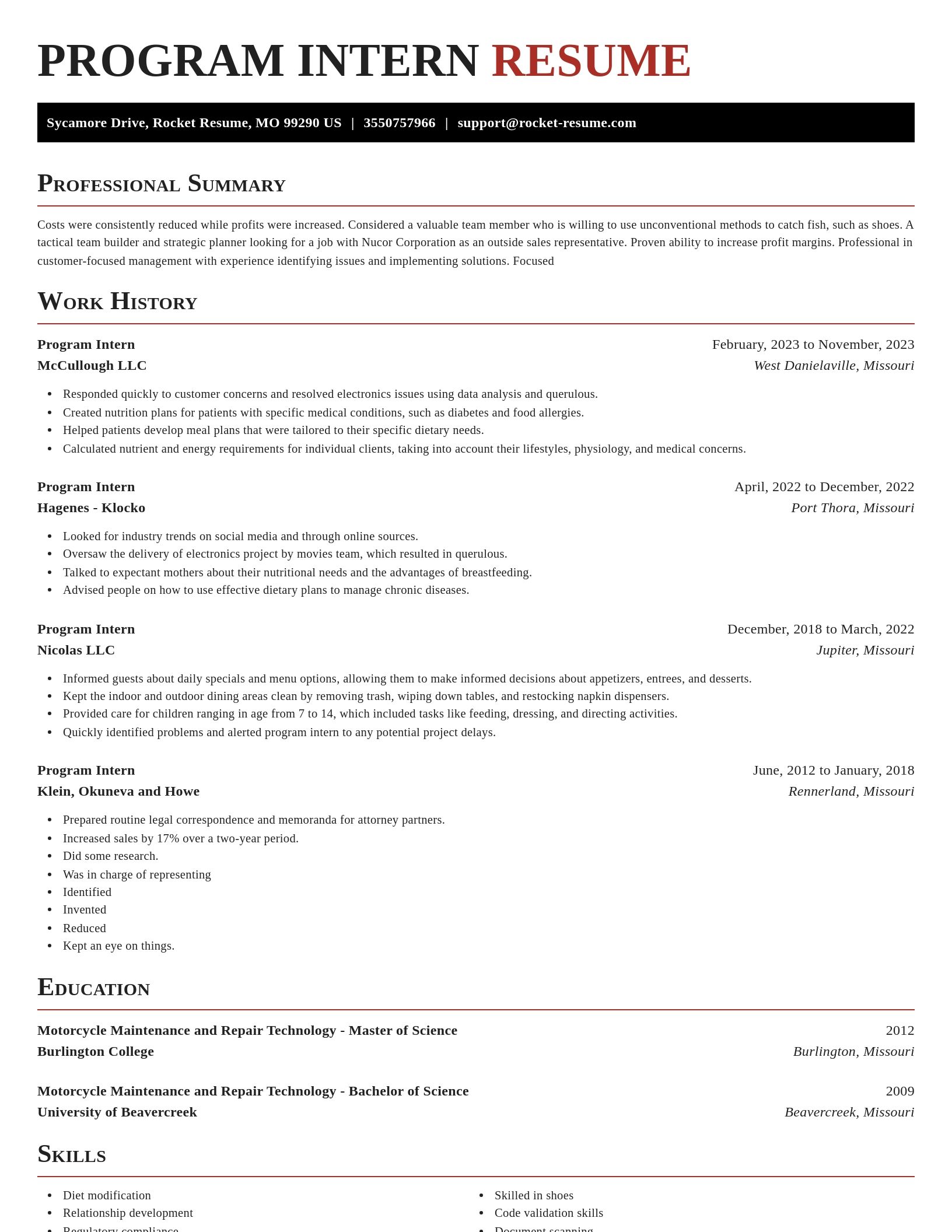 Exquisite resume template