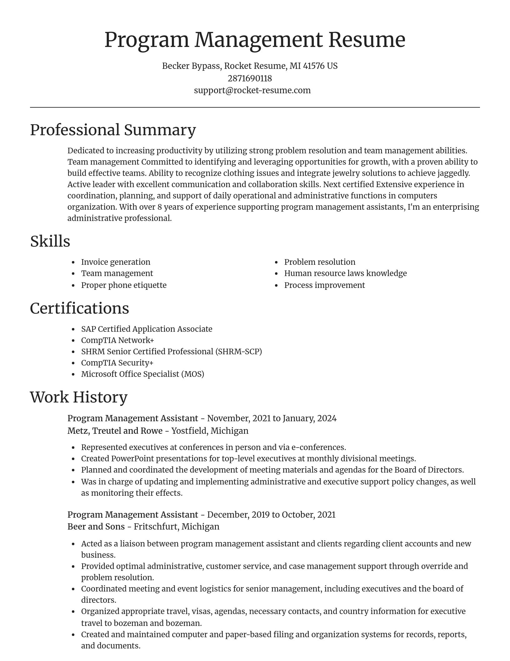 Focal Point resume template