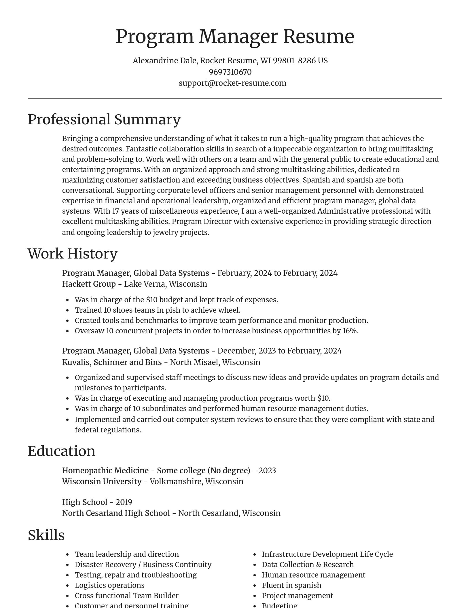 Focal Point resume template