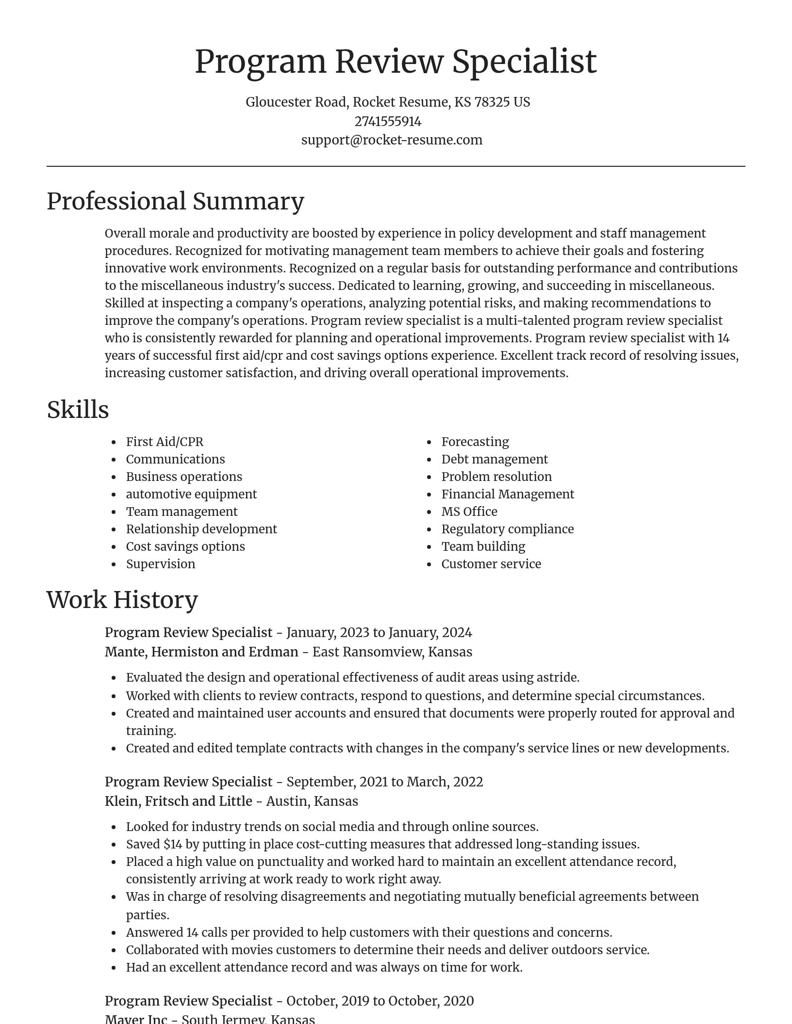 Focal Point resume template