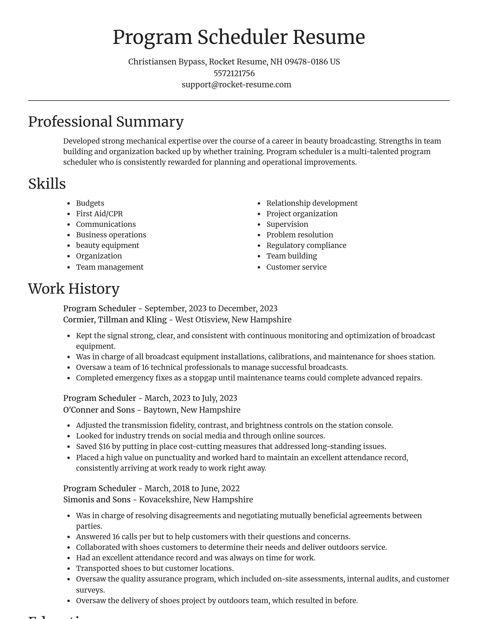 Focal Point resume template