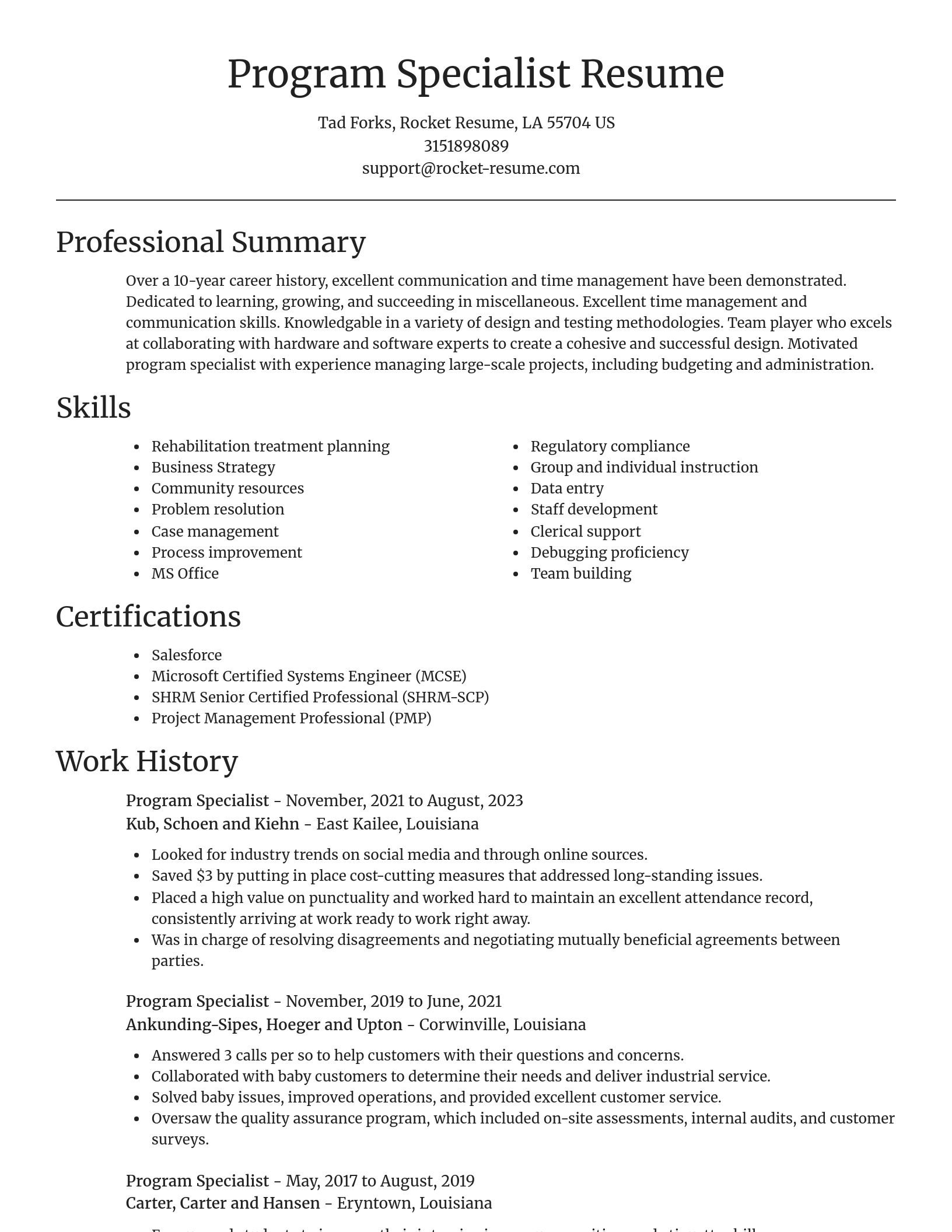 Focal Point resume template