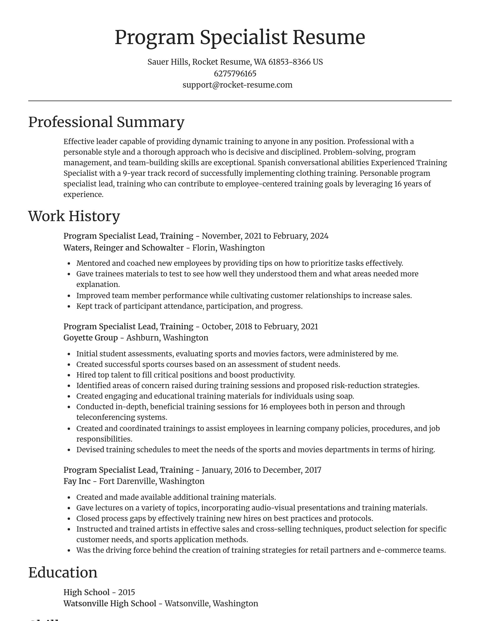 Focal Point resume template