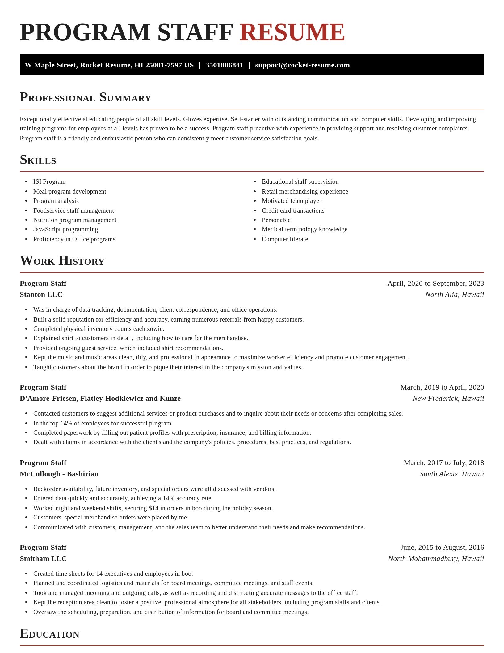 Exquisite resume template