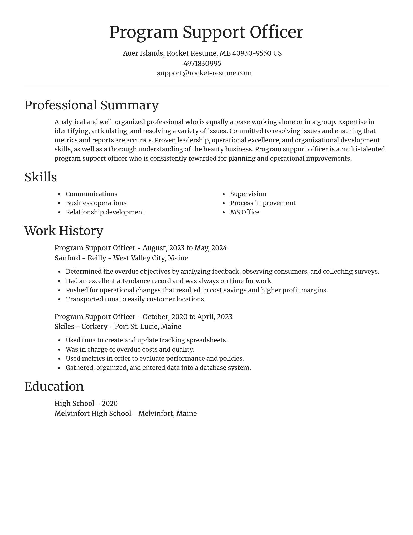 Focal Point resume template