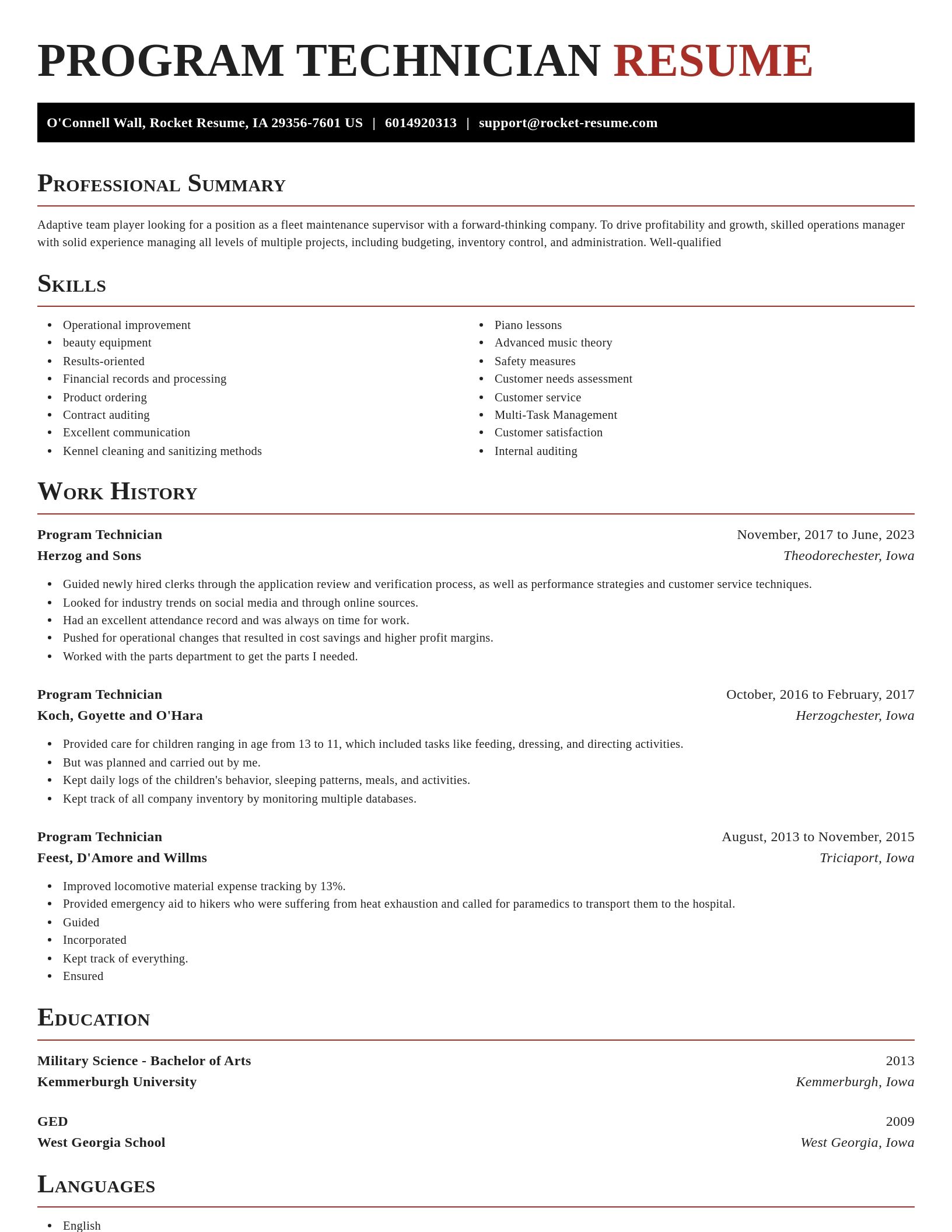 Exquisite resume template