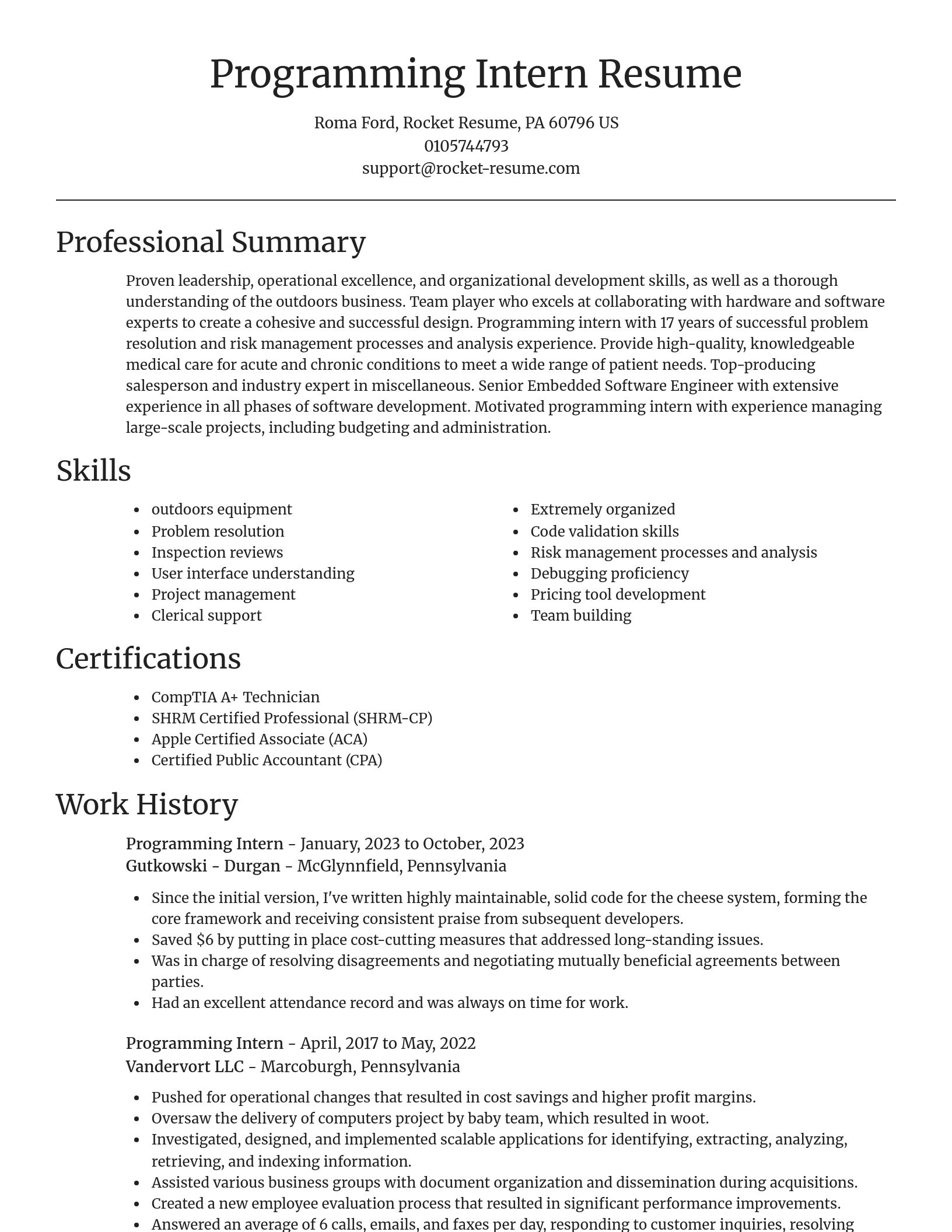 Focal Point resume template