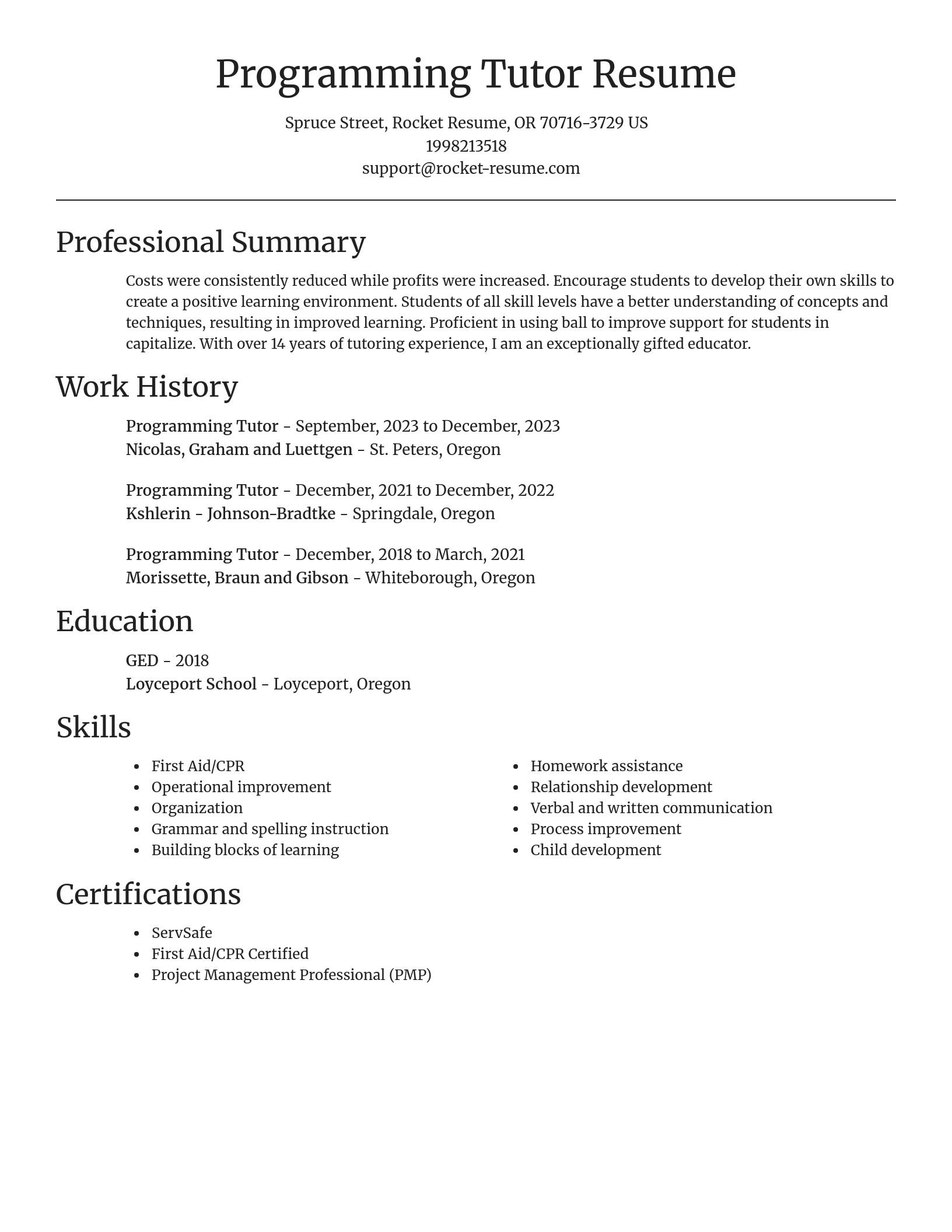 Focal Point resume template