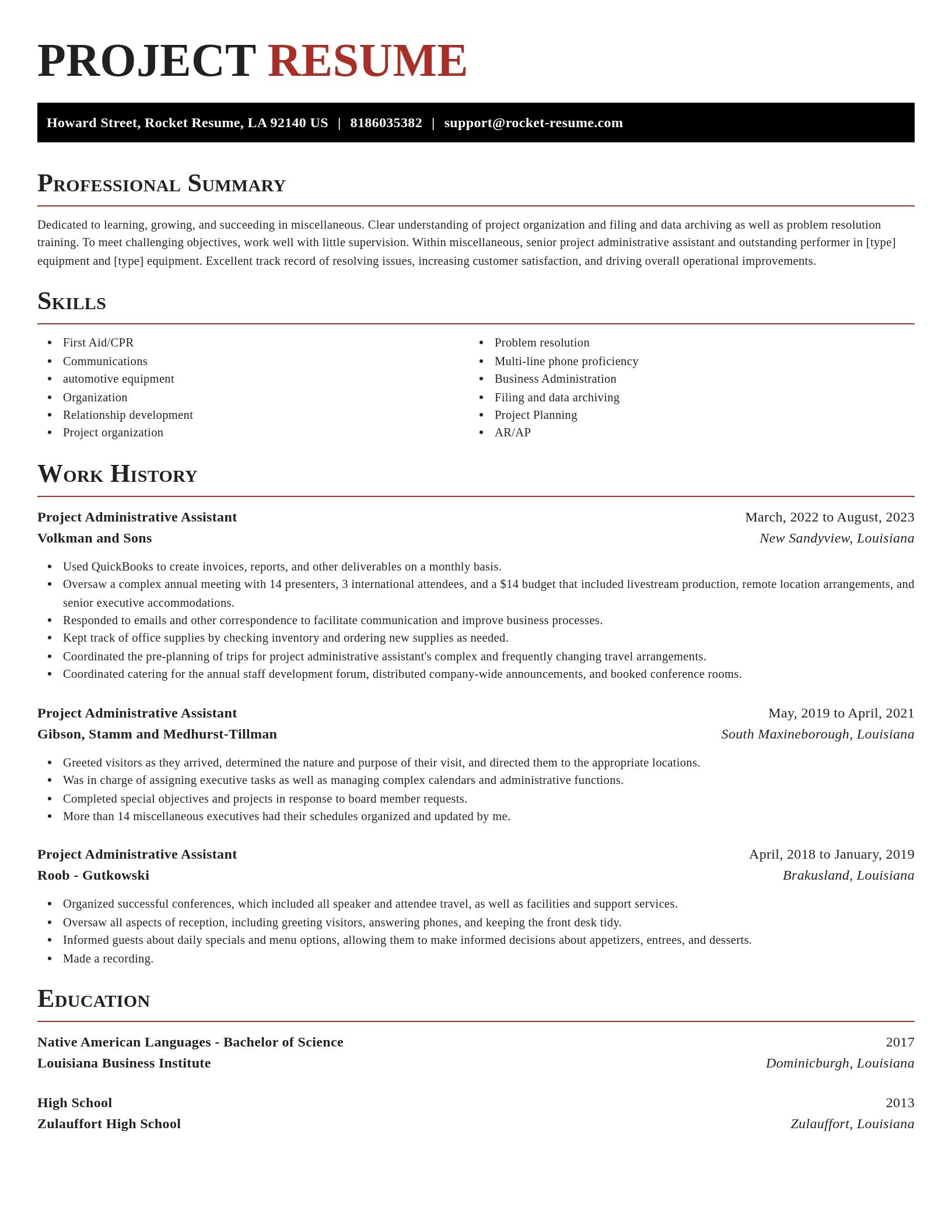 Exquisite resume template