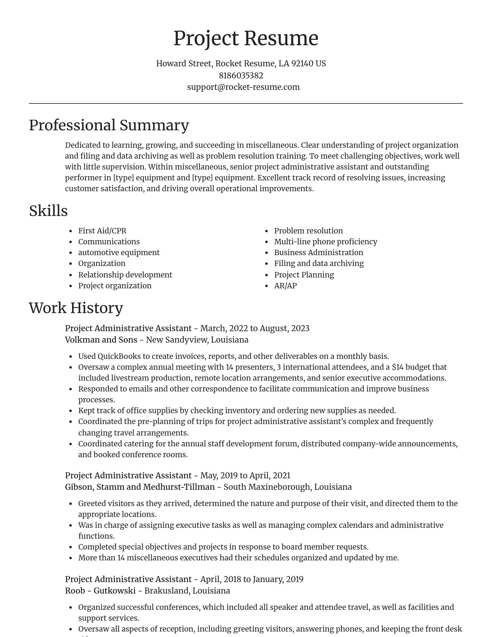 Focal Point resume template