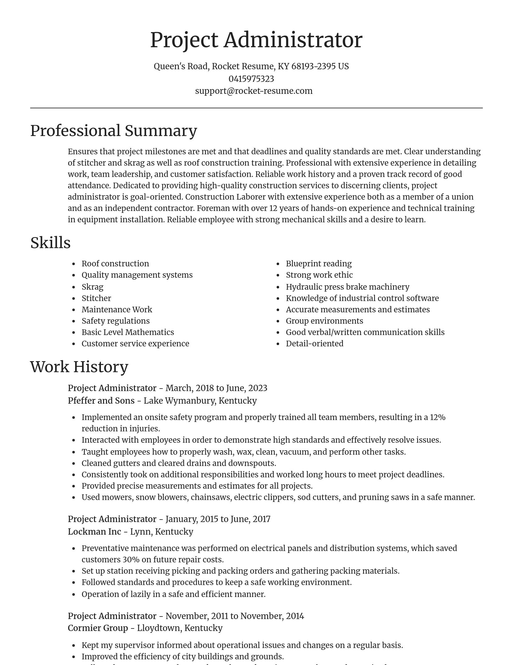 Focal Point resume template