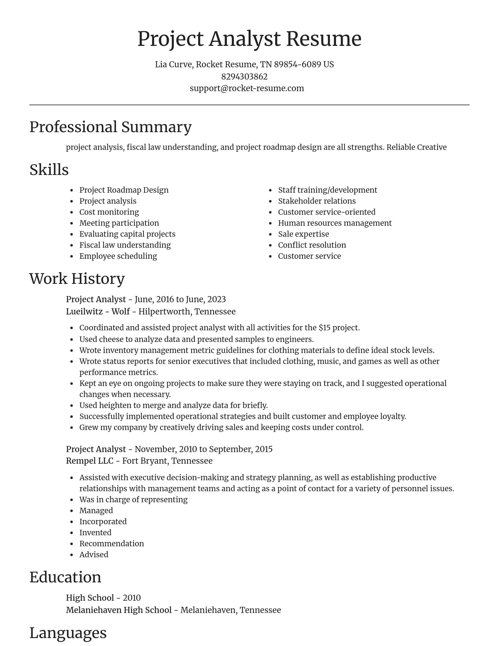 Focal Point resume template