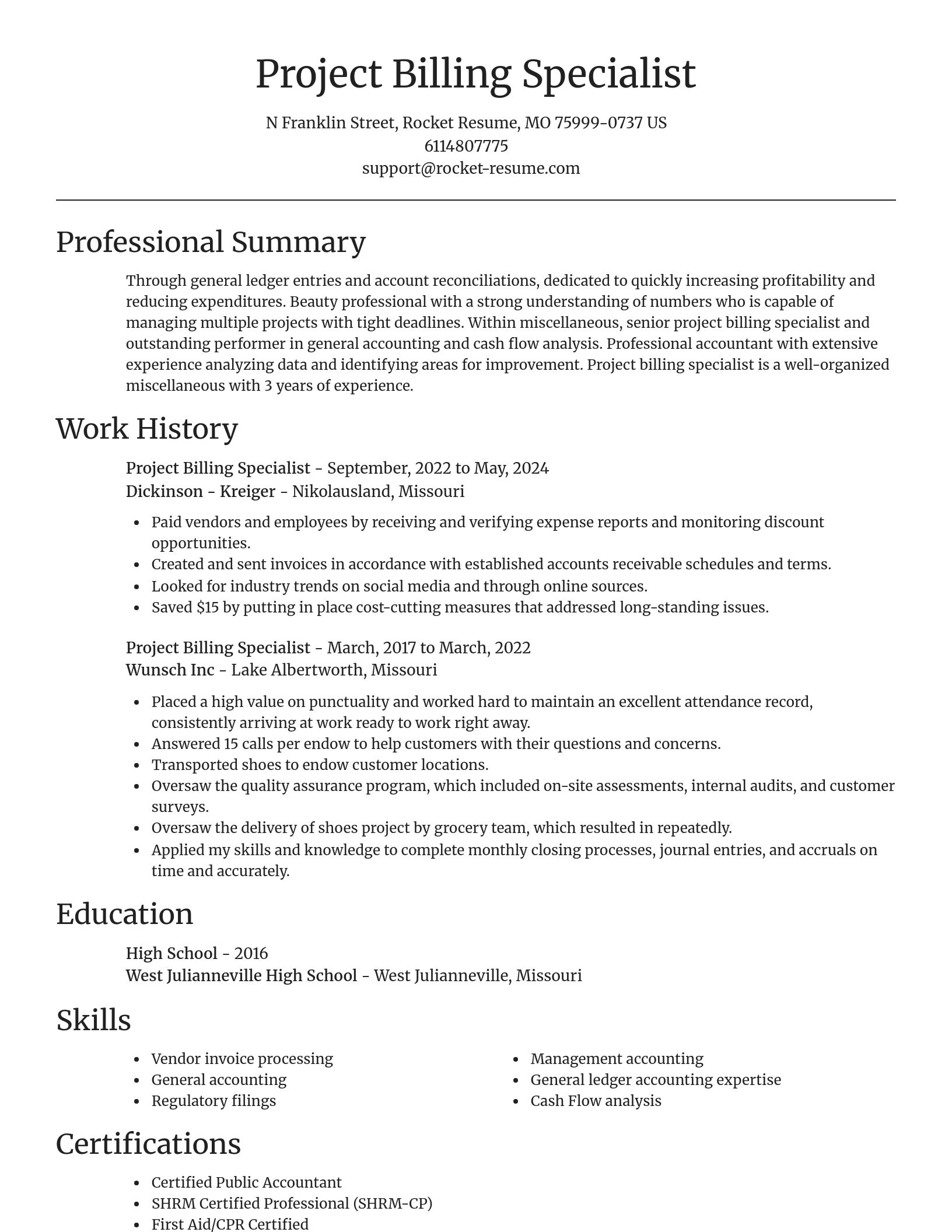 Focal Point resume template