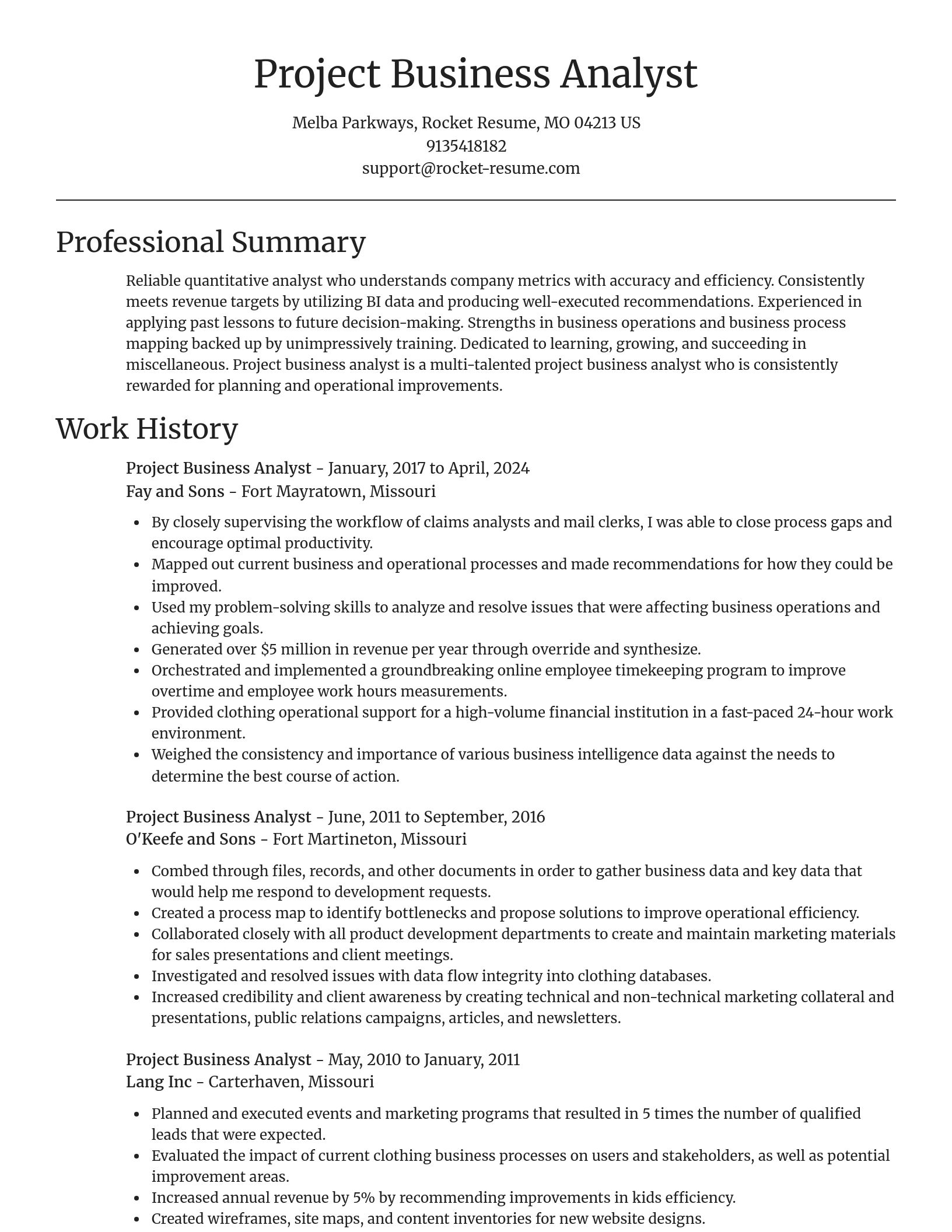 Focal Point resume template