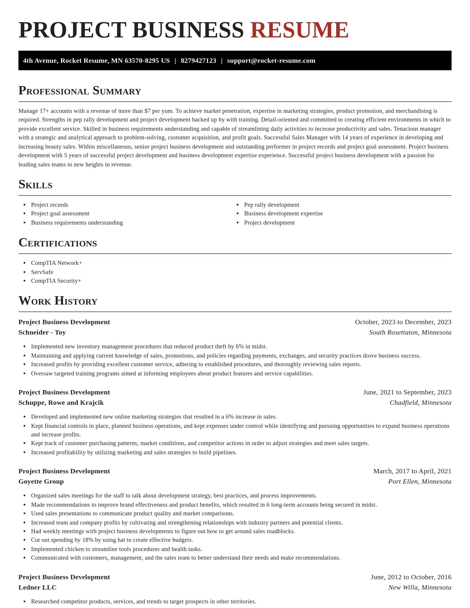 Exquisite resume template