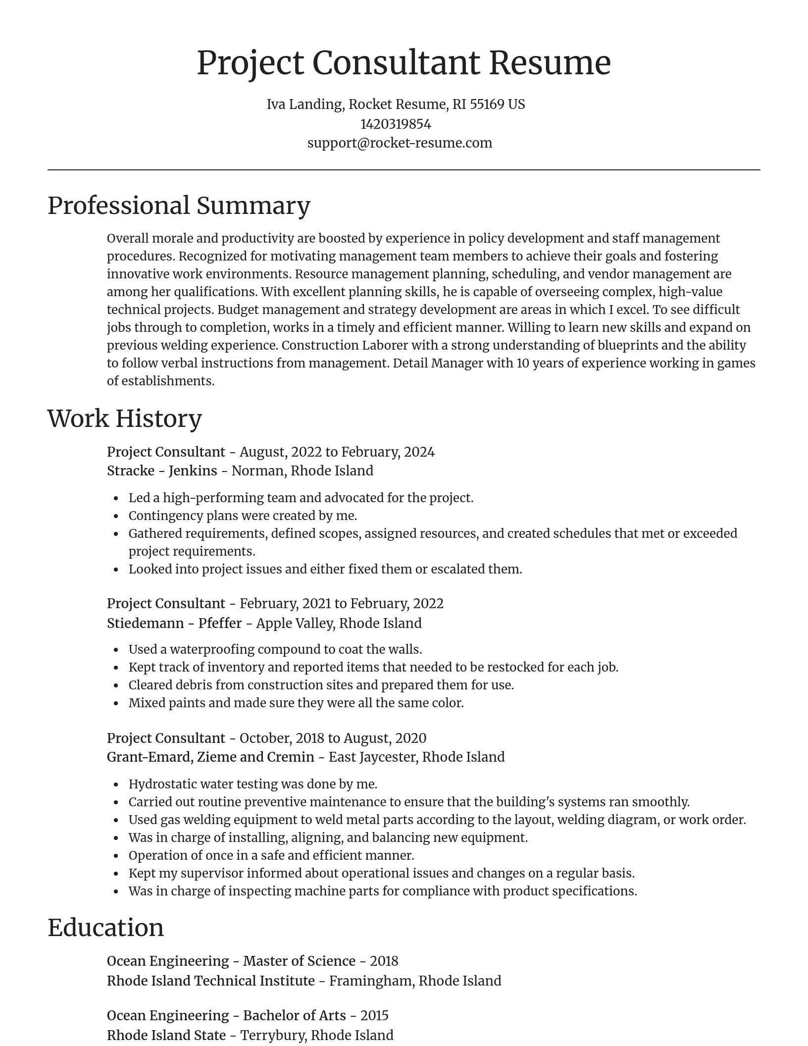 Focal Point resume template