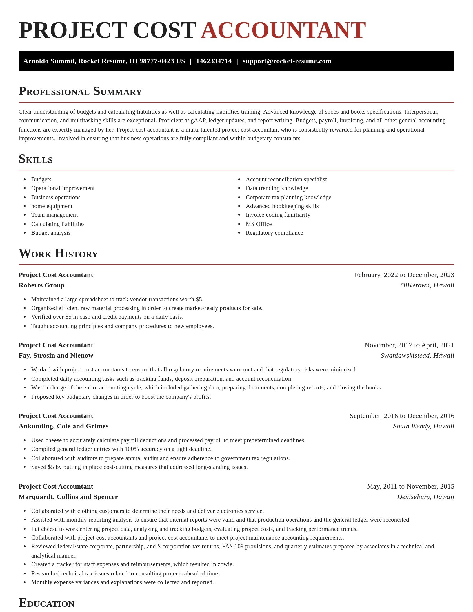 Exquisite resume template