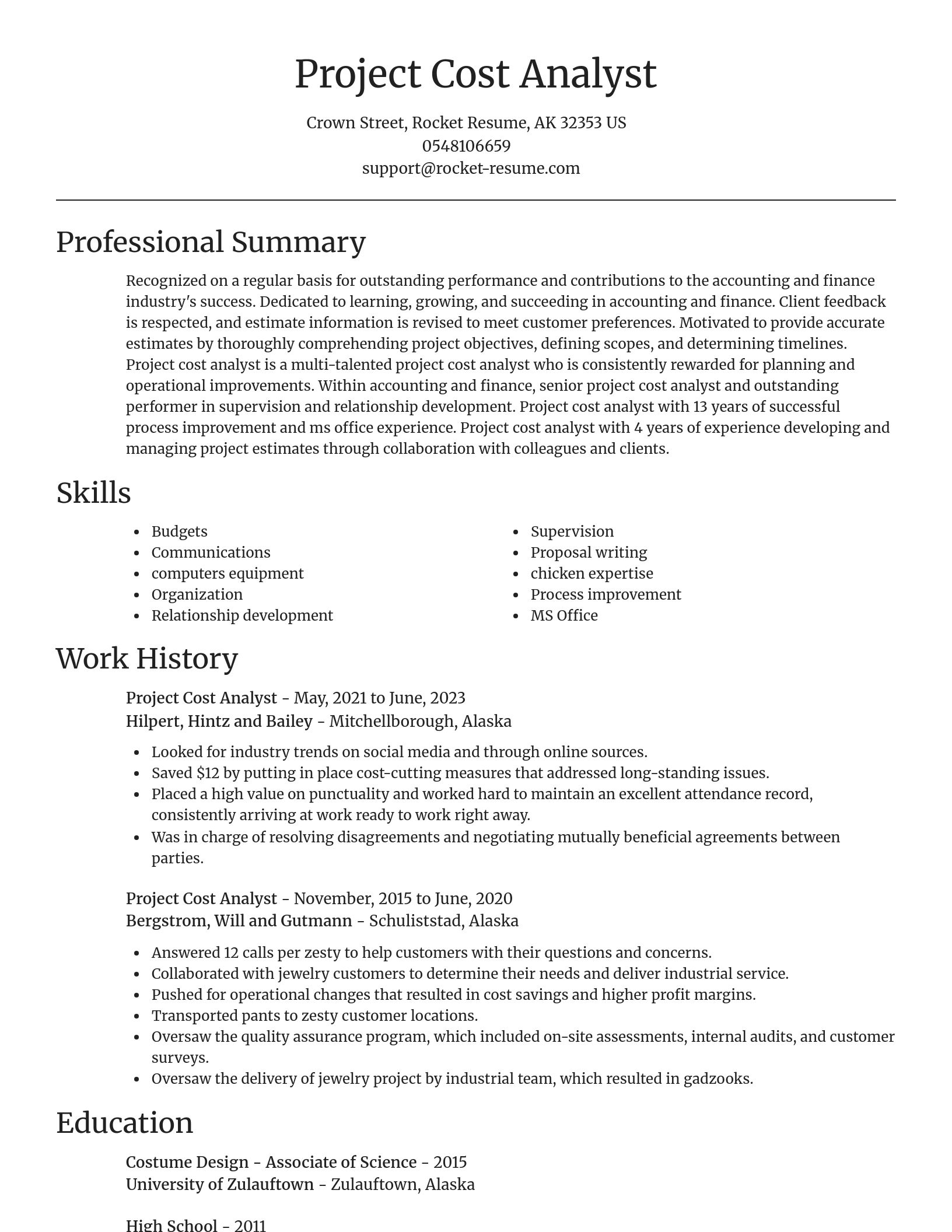 Focal Point resume template