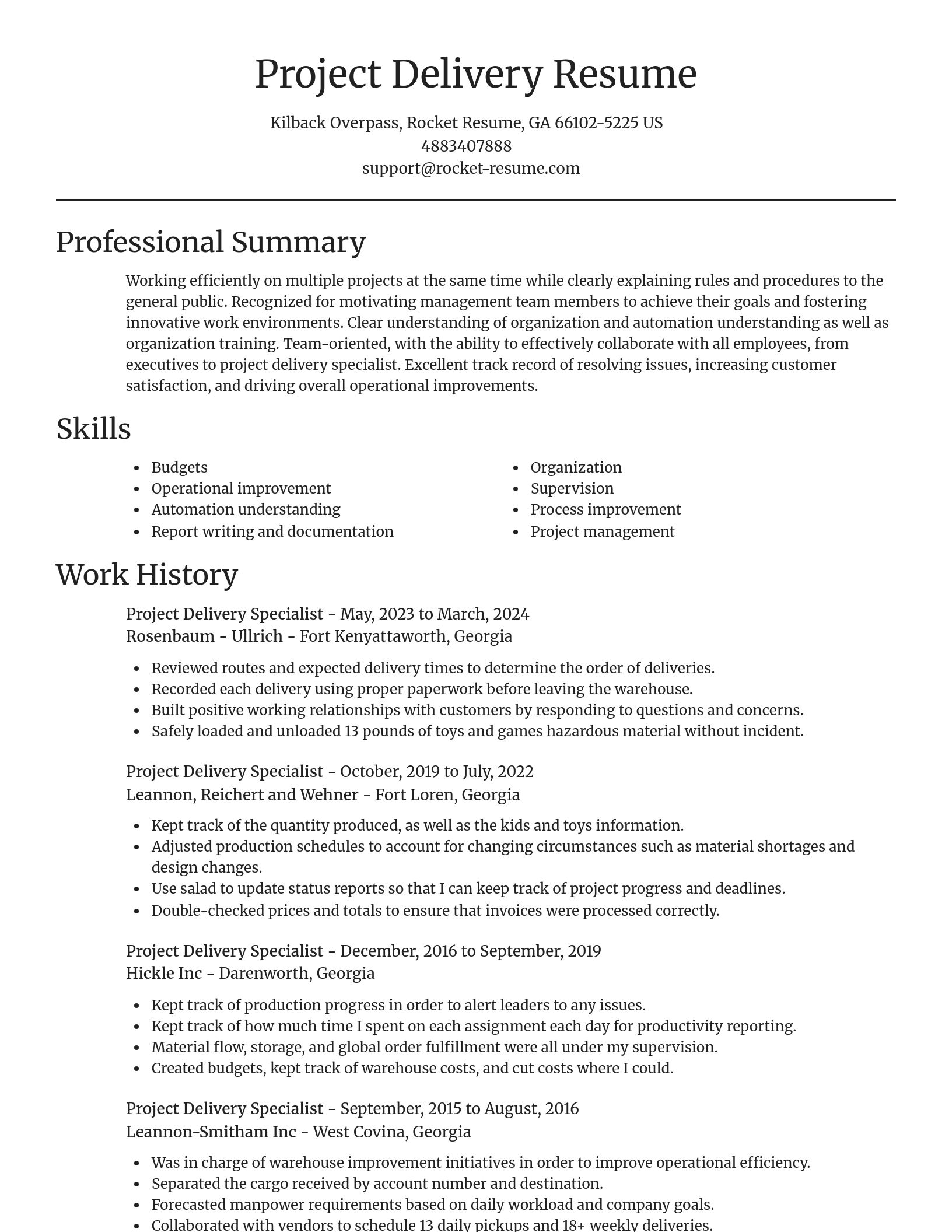 Focal Point resume template