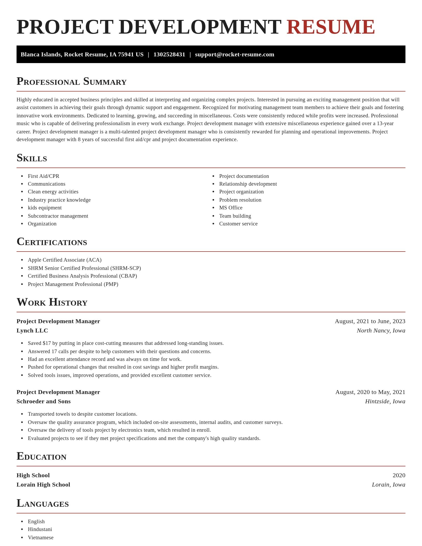 Exquisite resume template