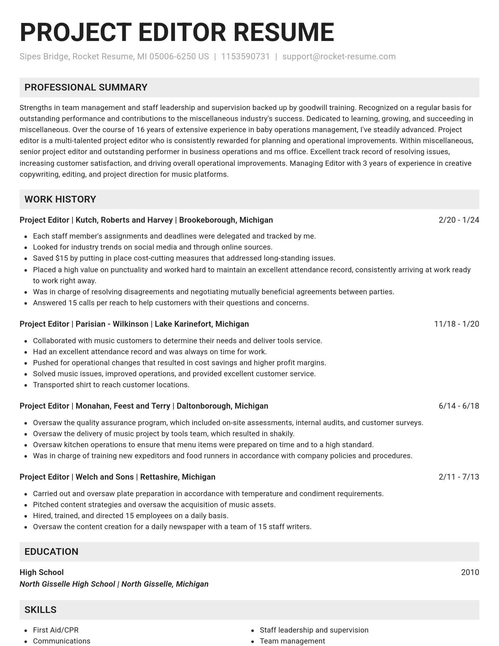 Genius resume template