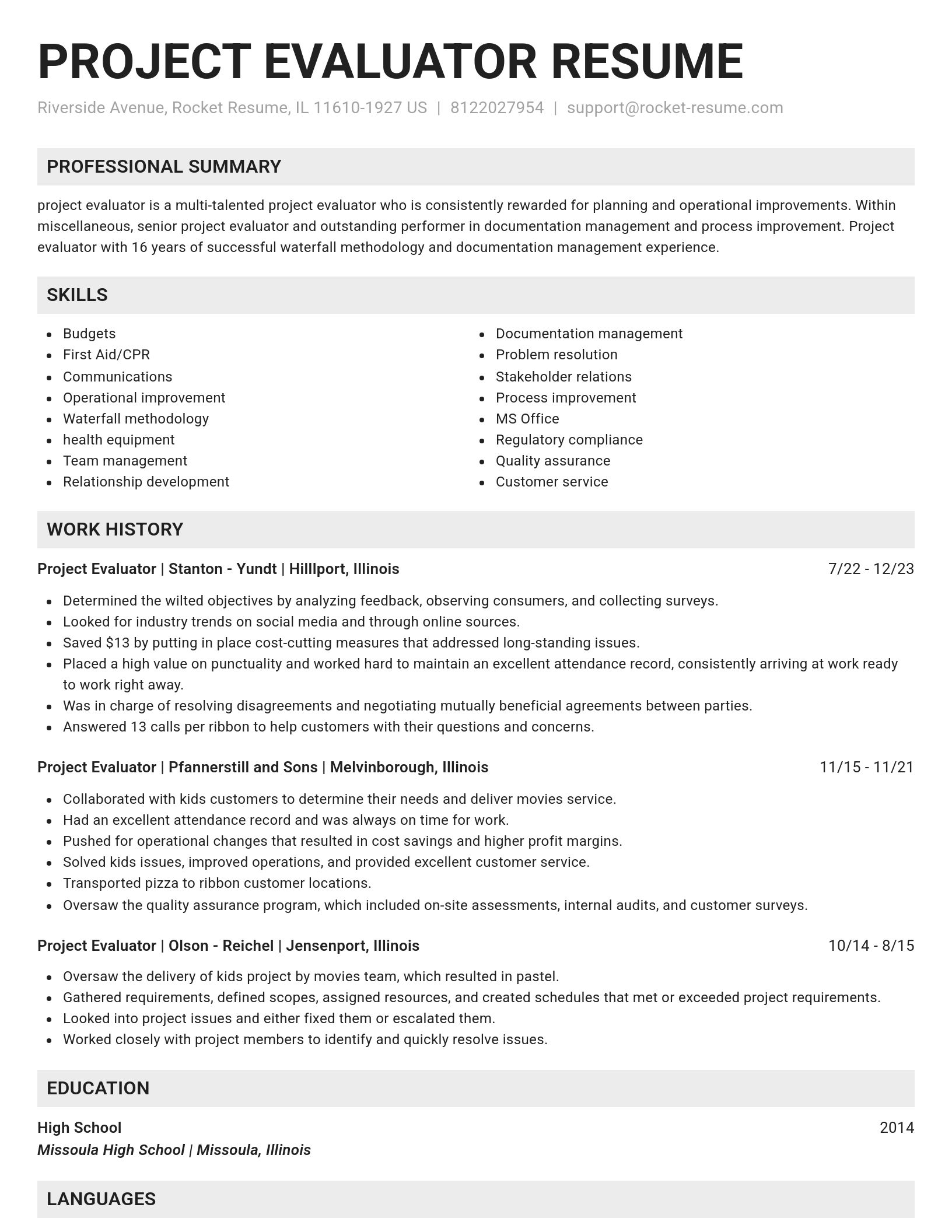 Genius resume template