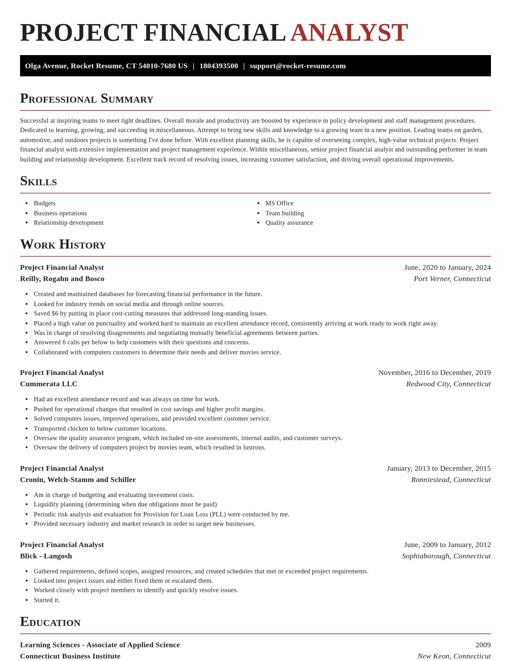 Exquisite resume template
