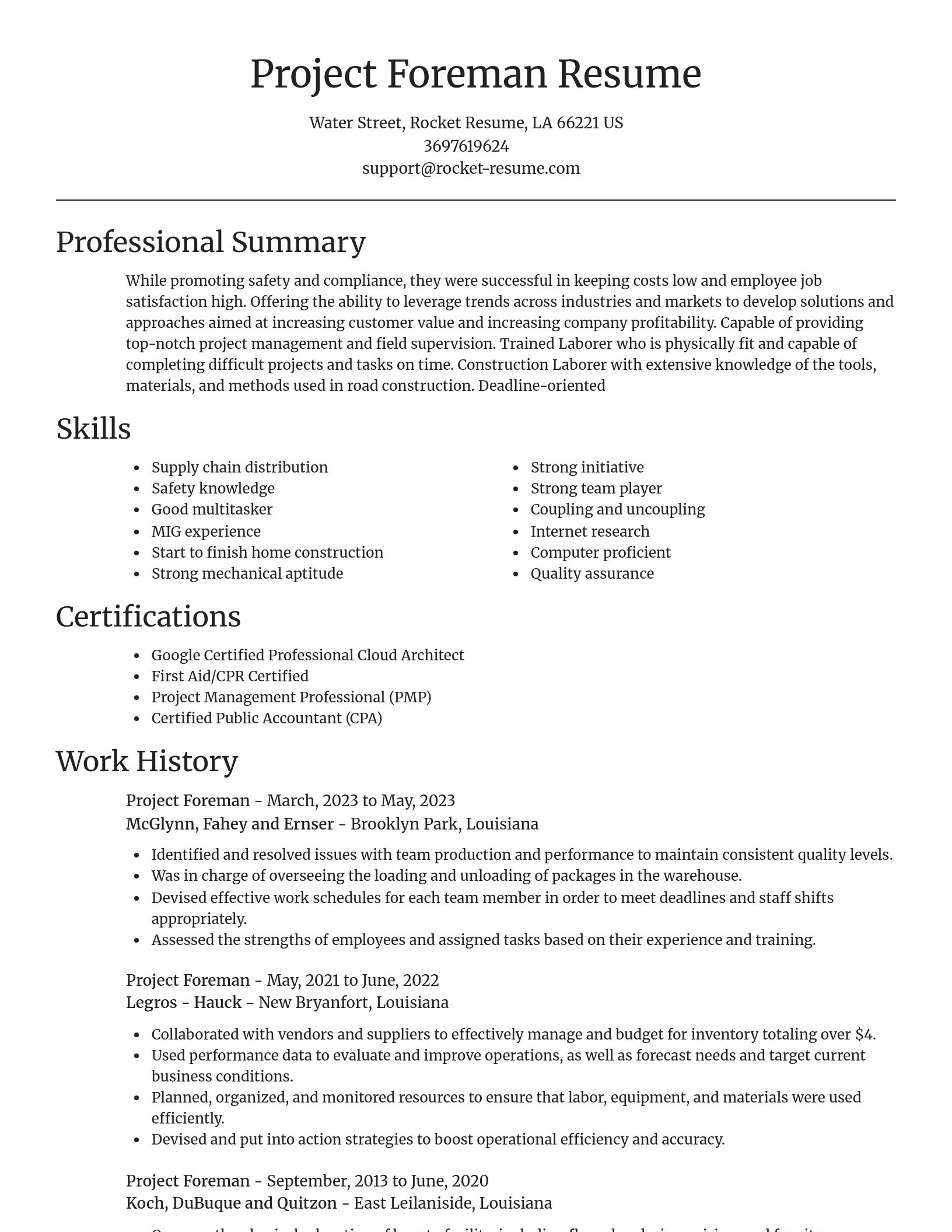 Focal Point resume template