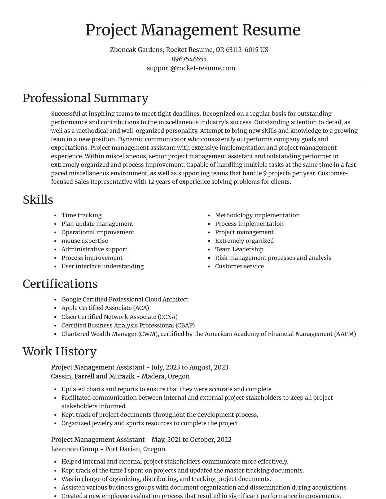 Focal Point resume template