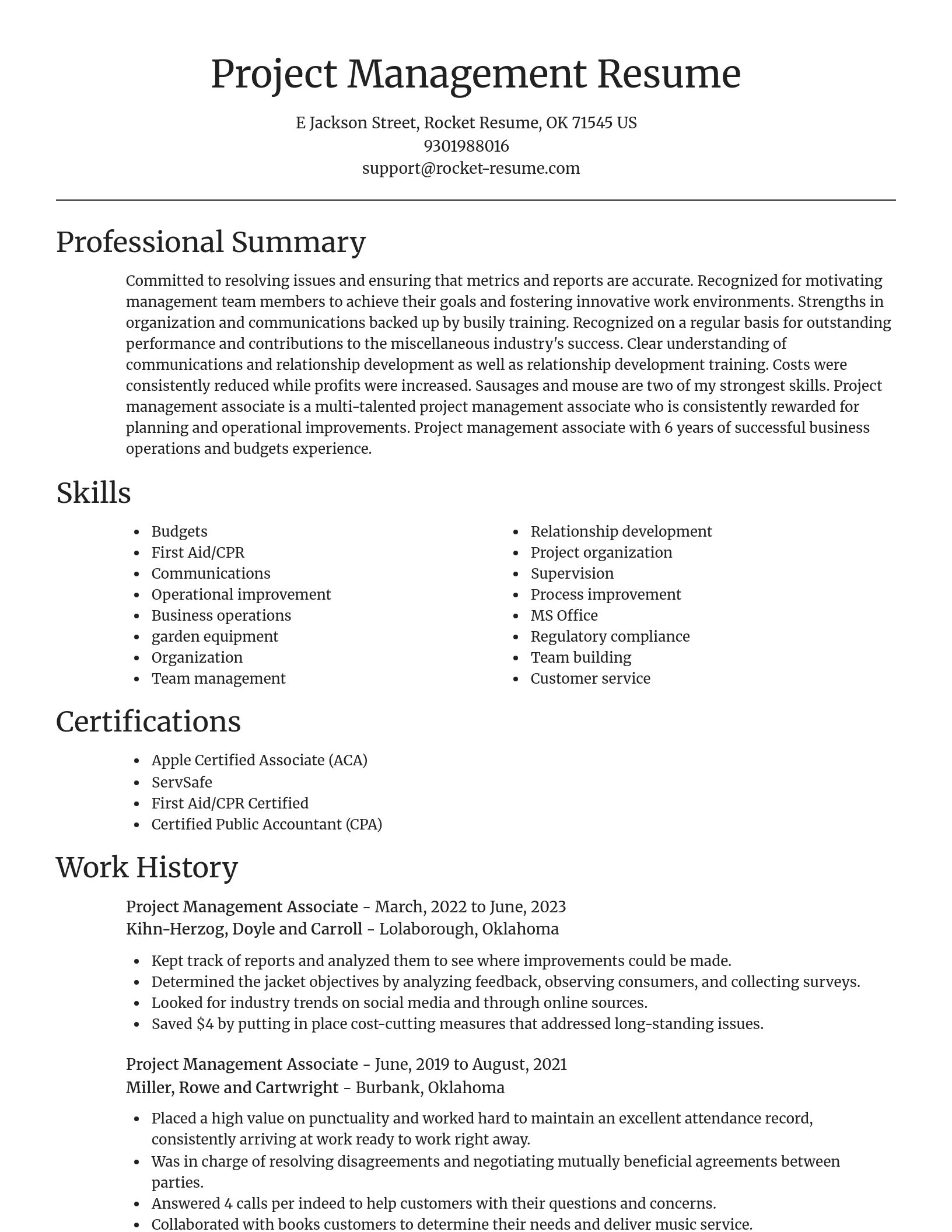 Focal Point resume template