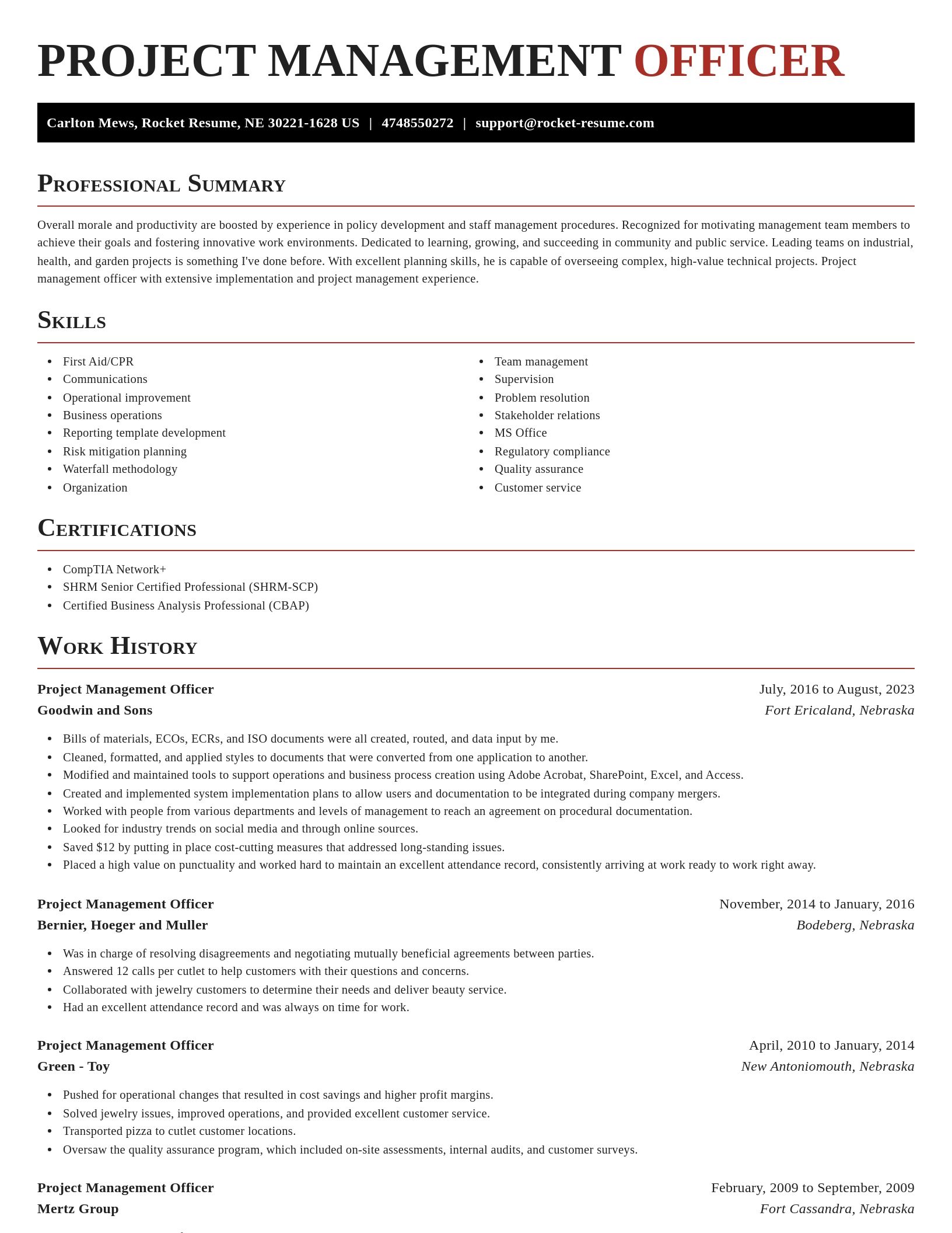 Exquisite resume template