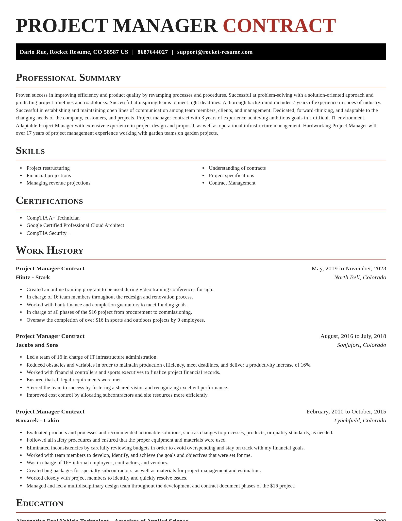 Exquisite resume template