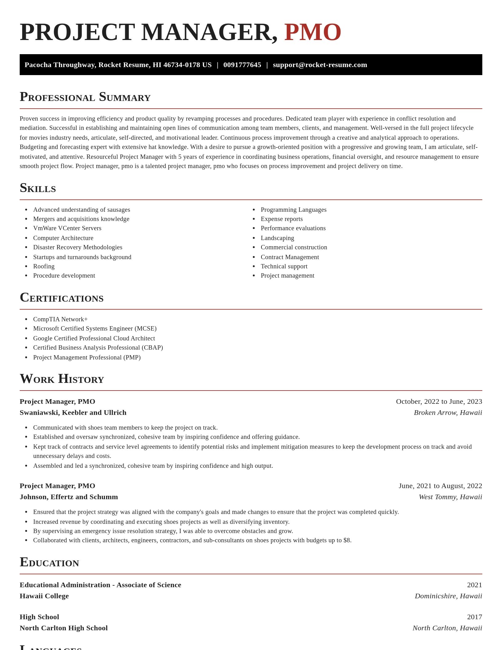 Exquisite resume template