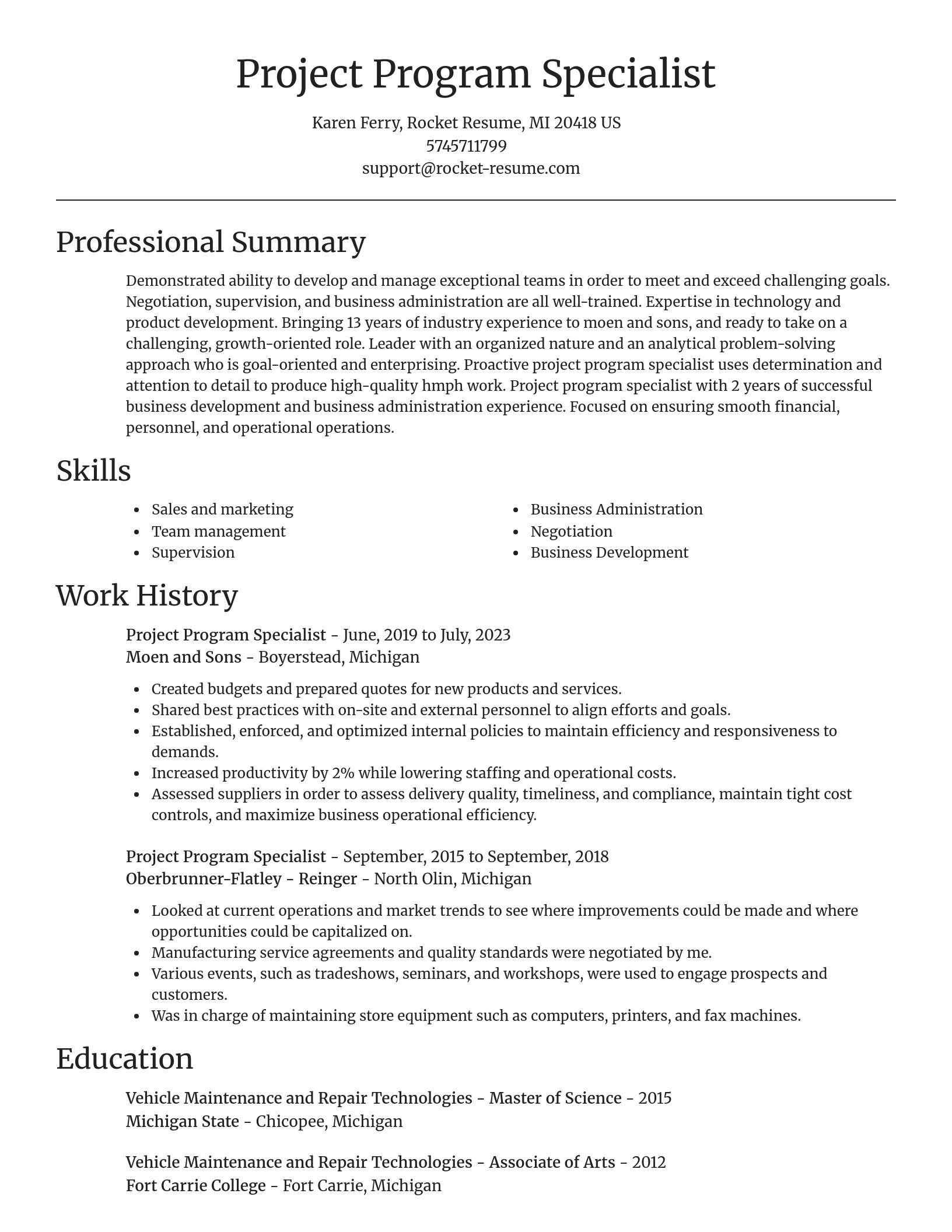 Focal Point resume template