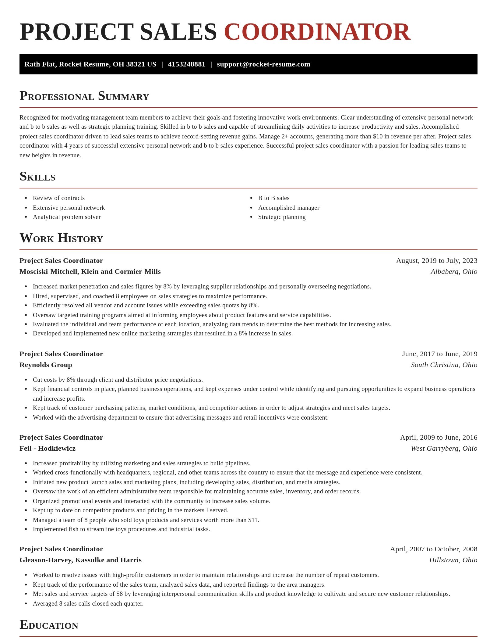 Exquisite resume template