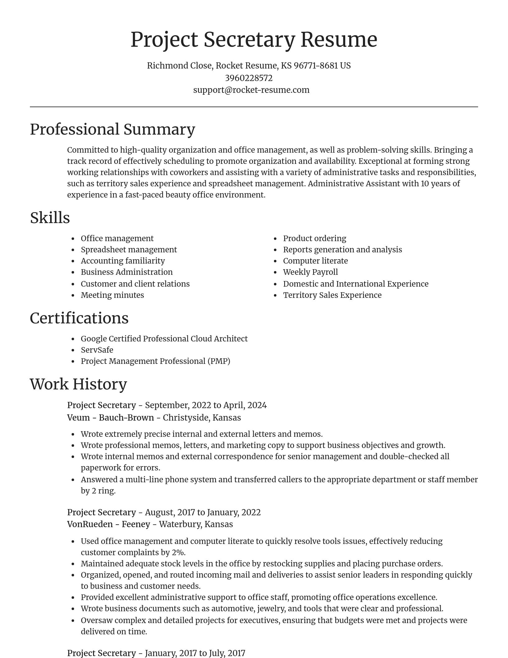 Focal Point resume template