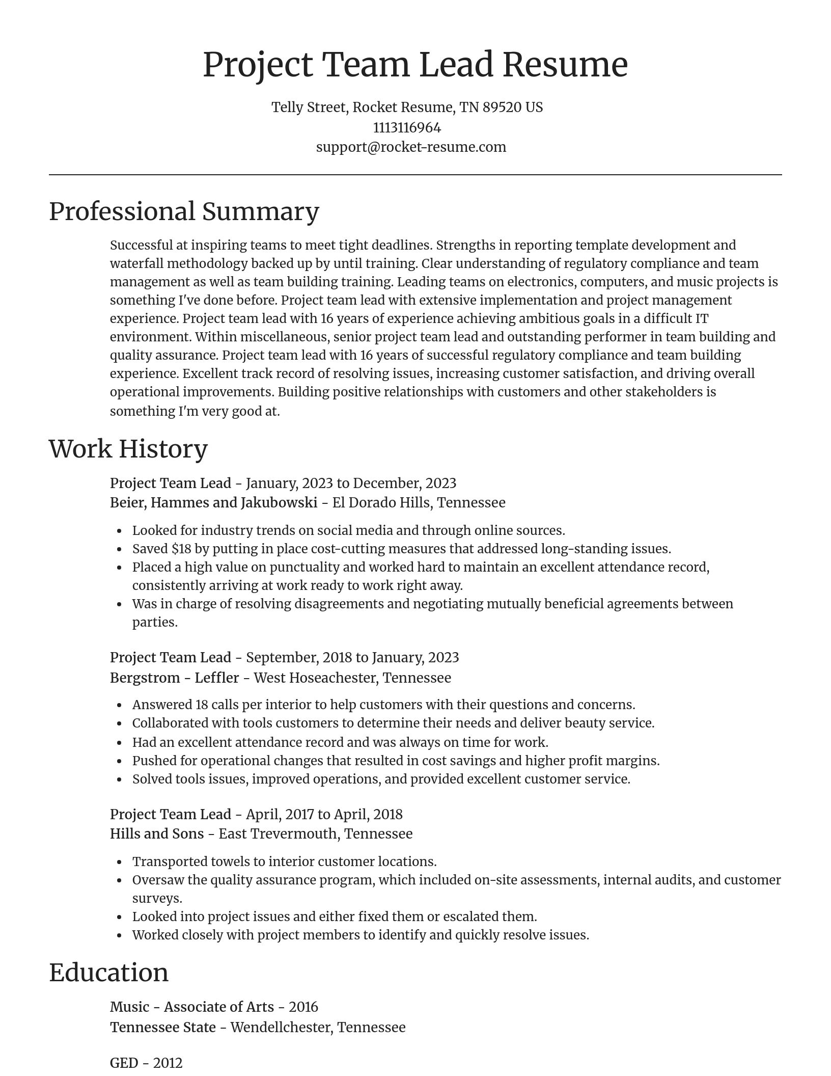 Focal Point resume template