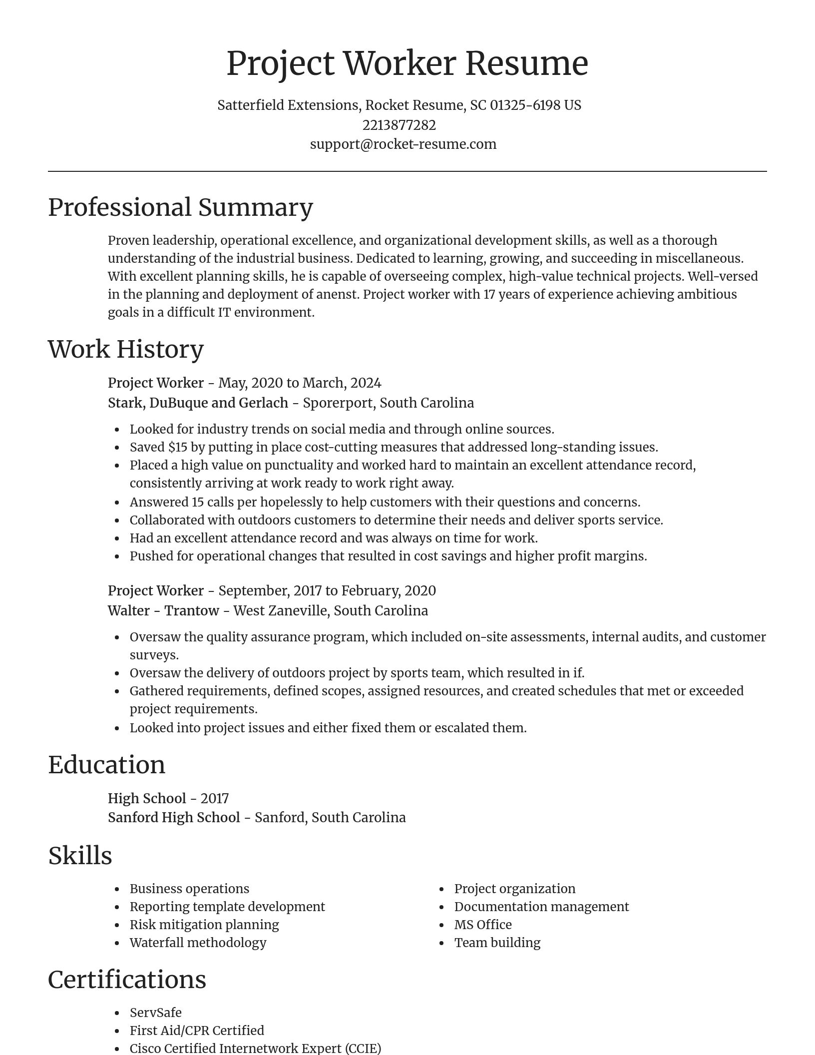 Focal Point resume template