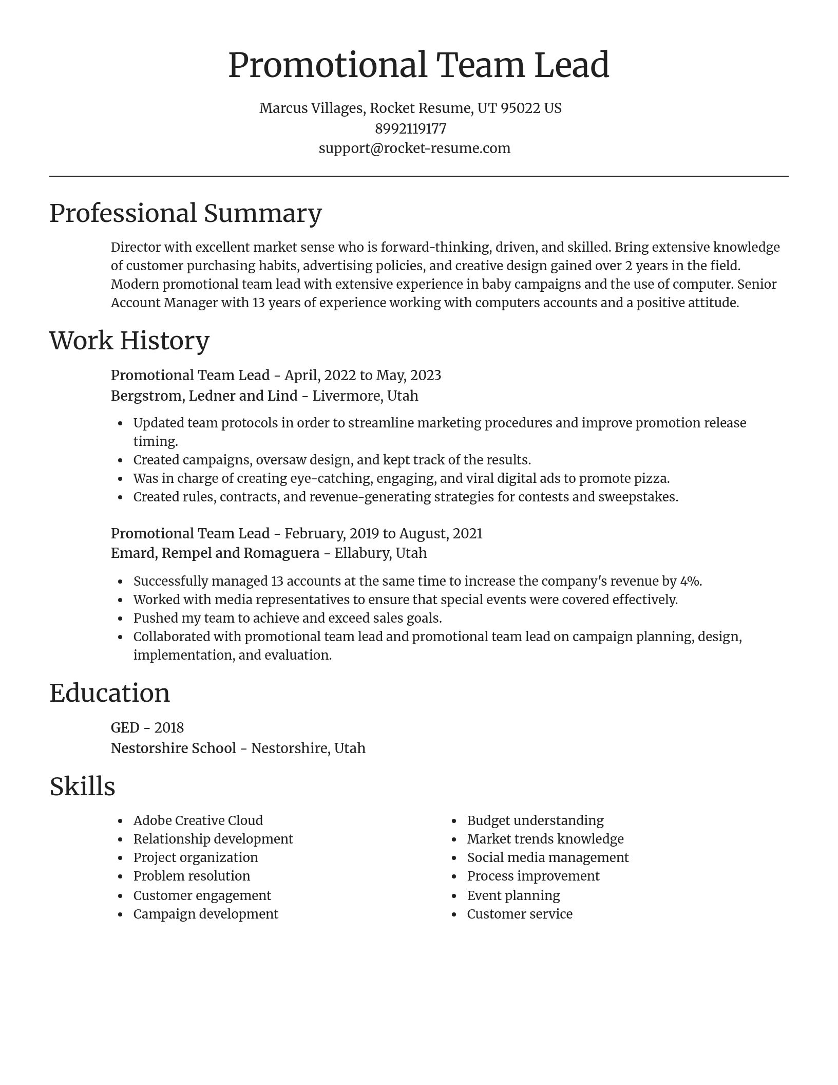 Focal Point resume template