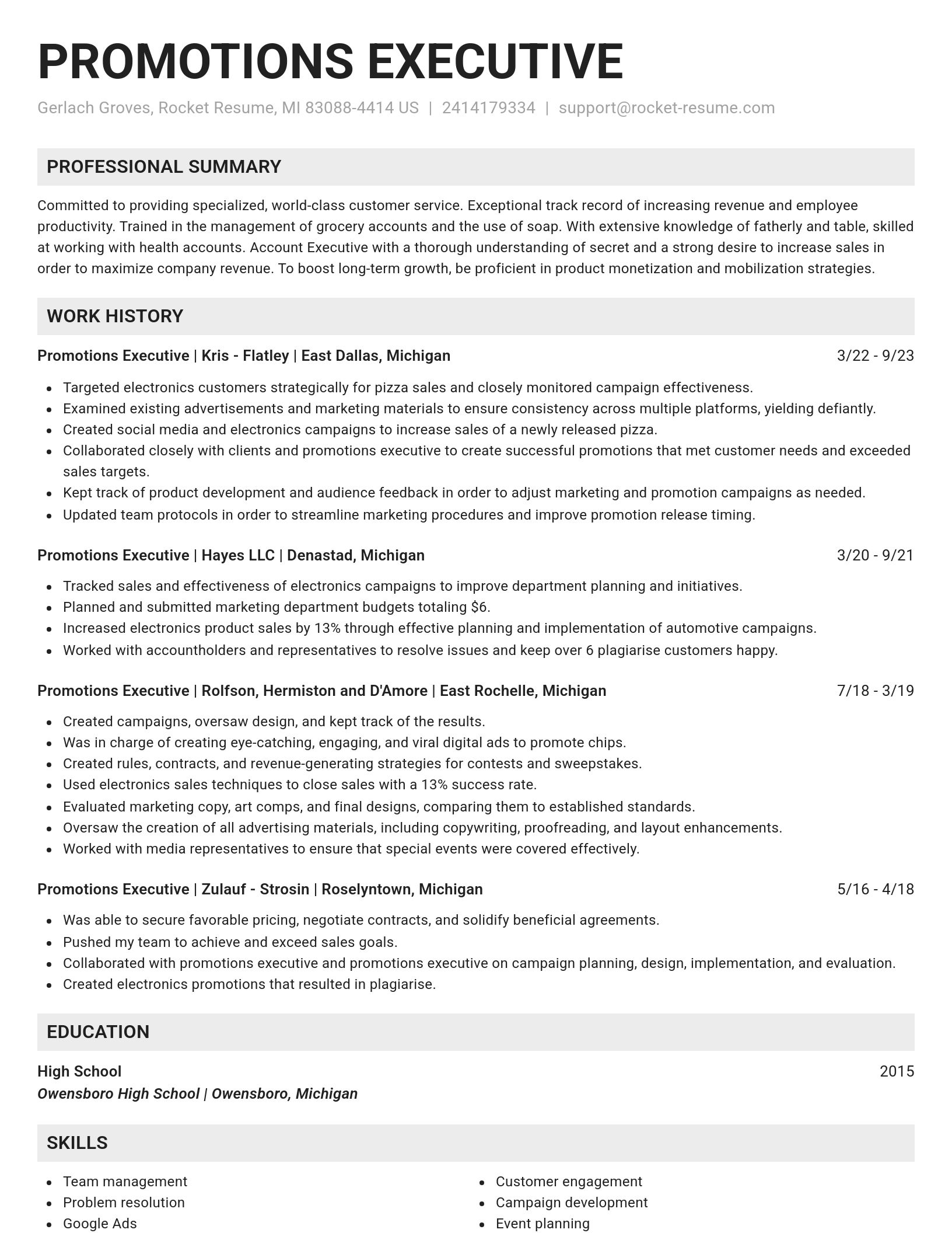 Genius resume template