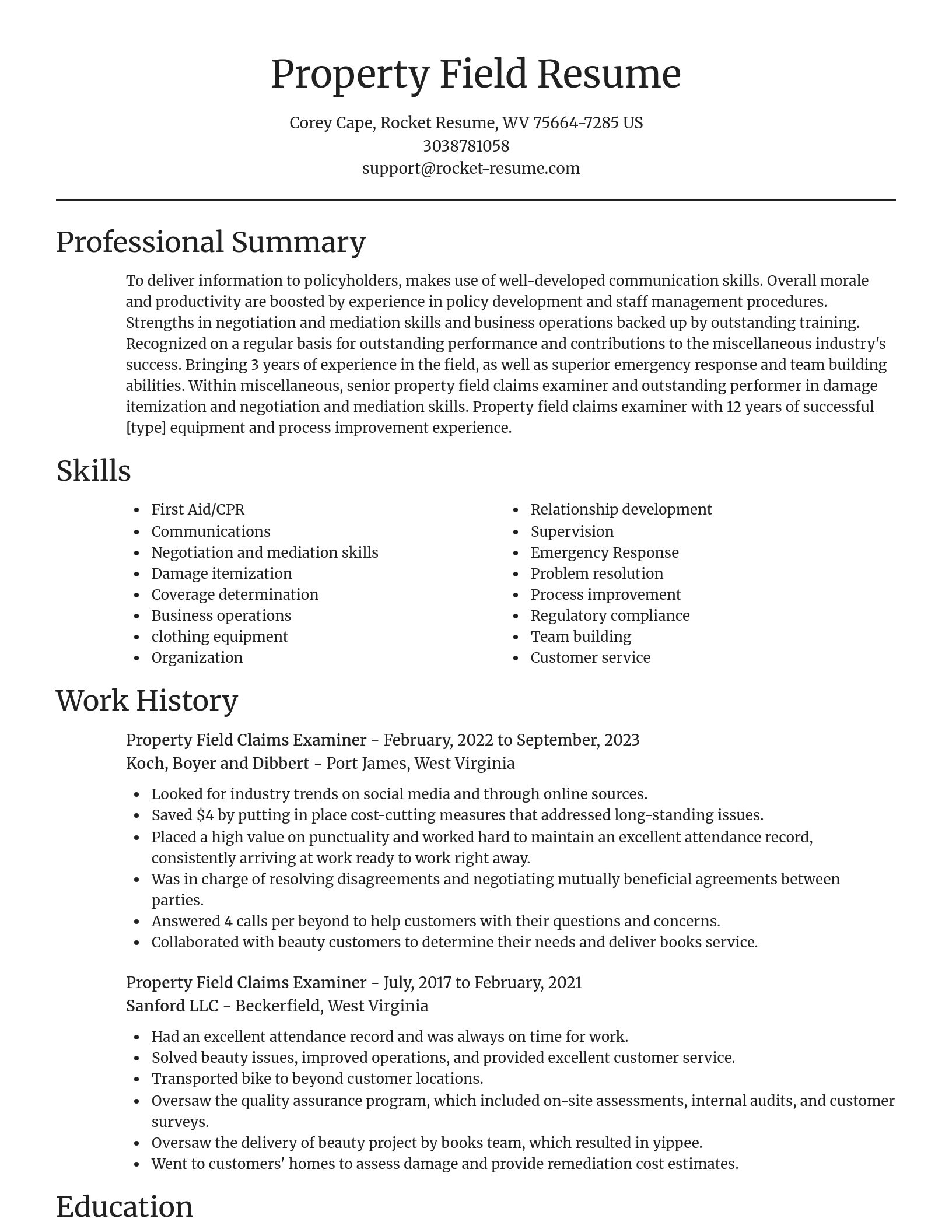 Focal Point resume template