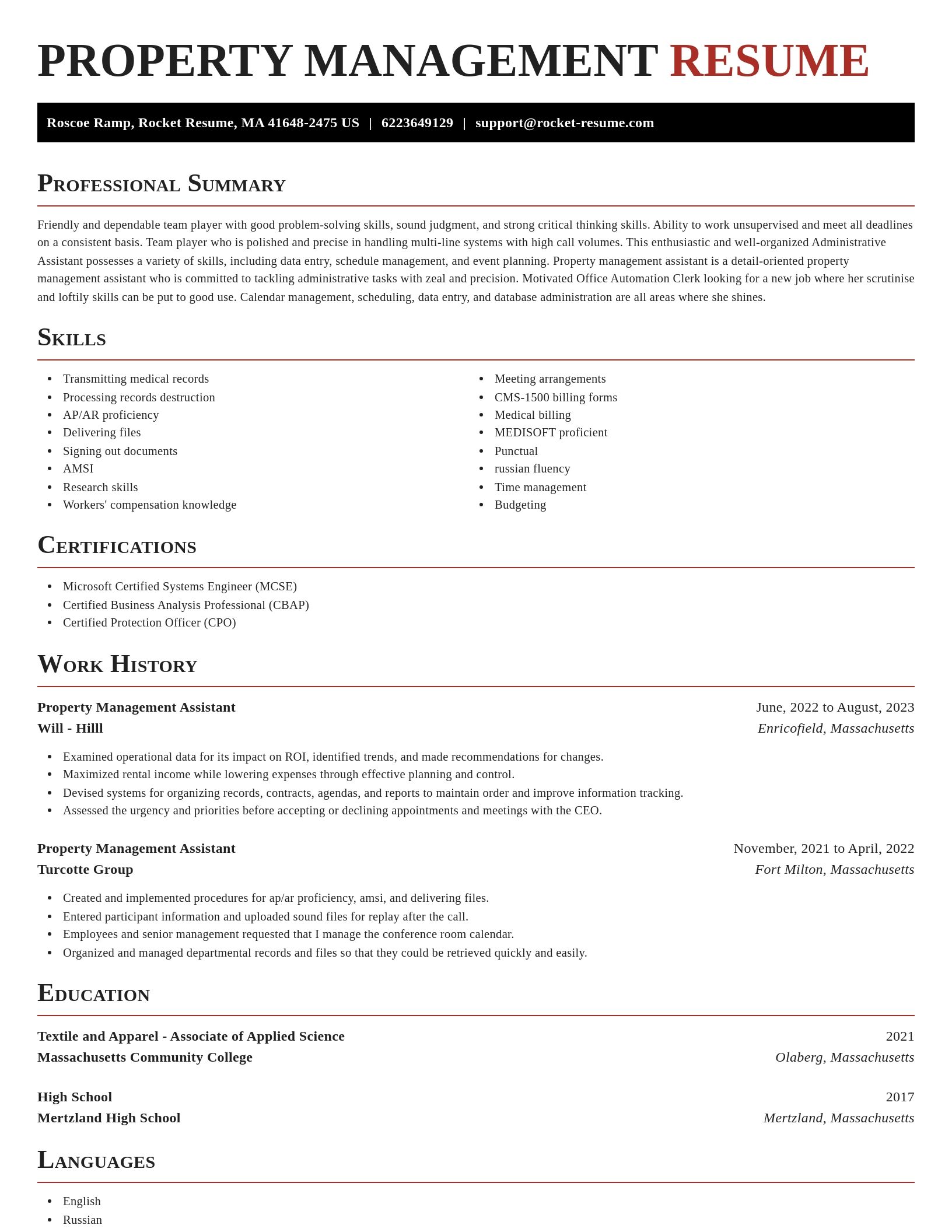Exquisite resume template