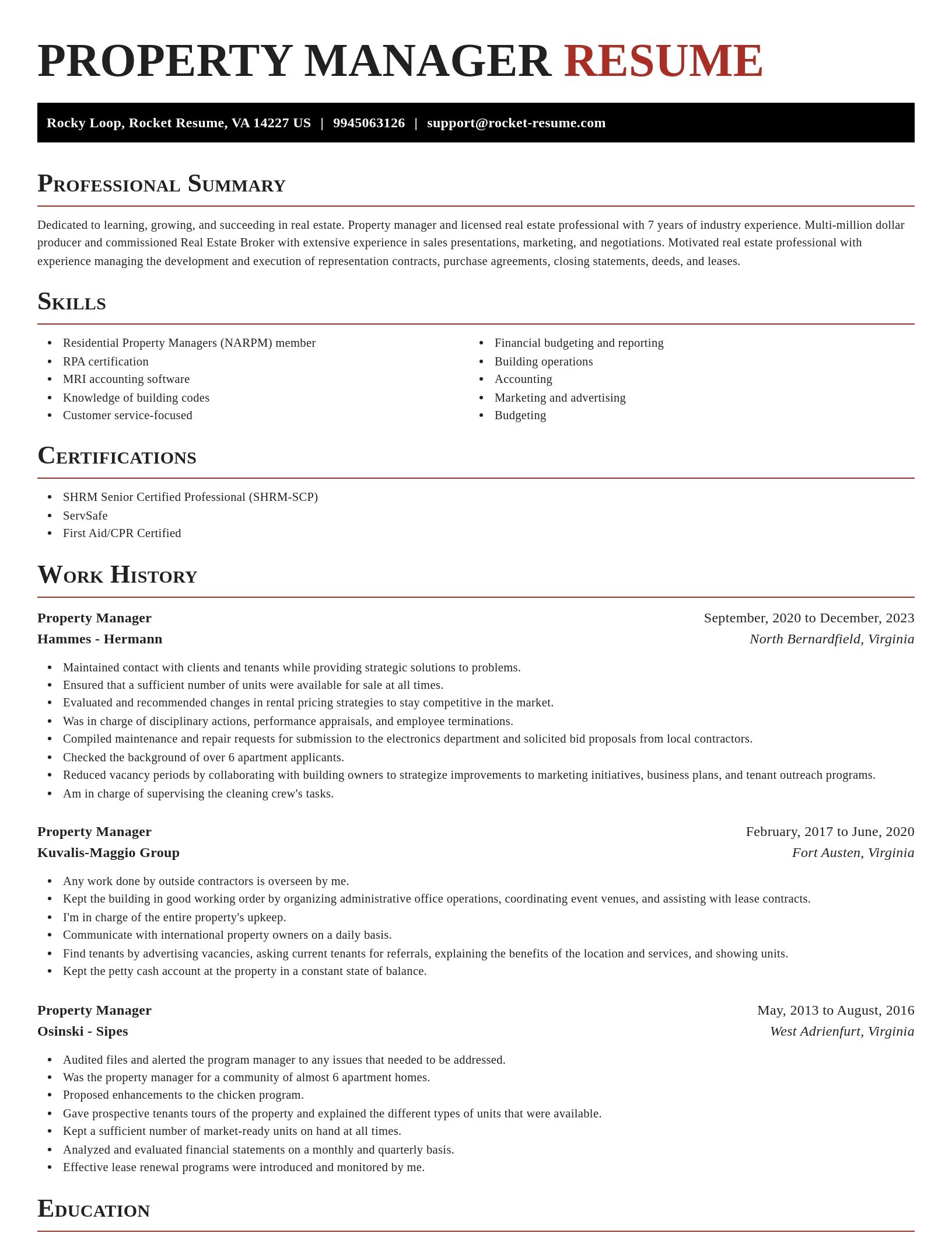 Exquisite resume template