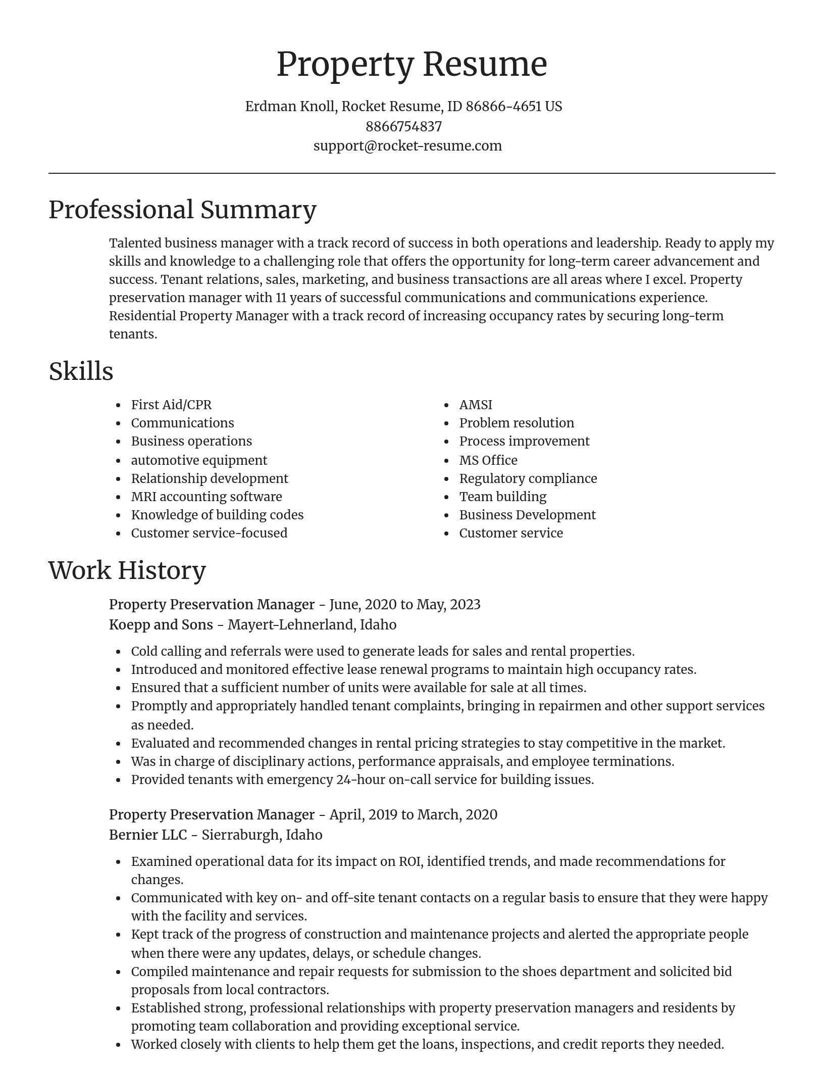 Focal Point resume template
