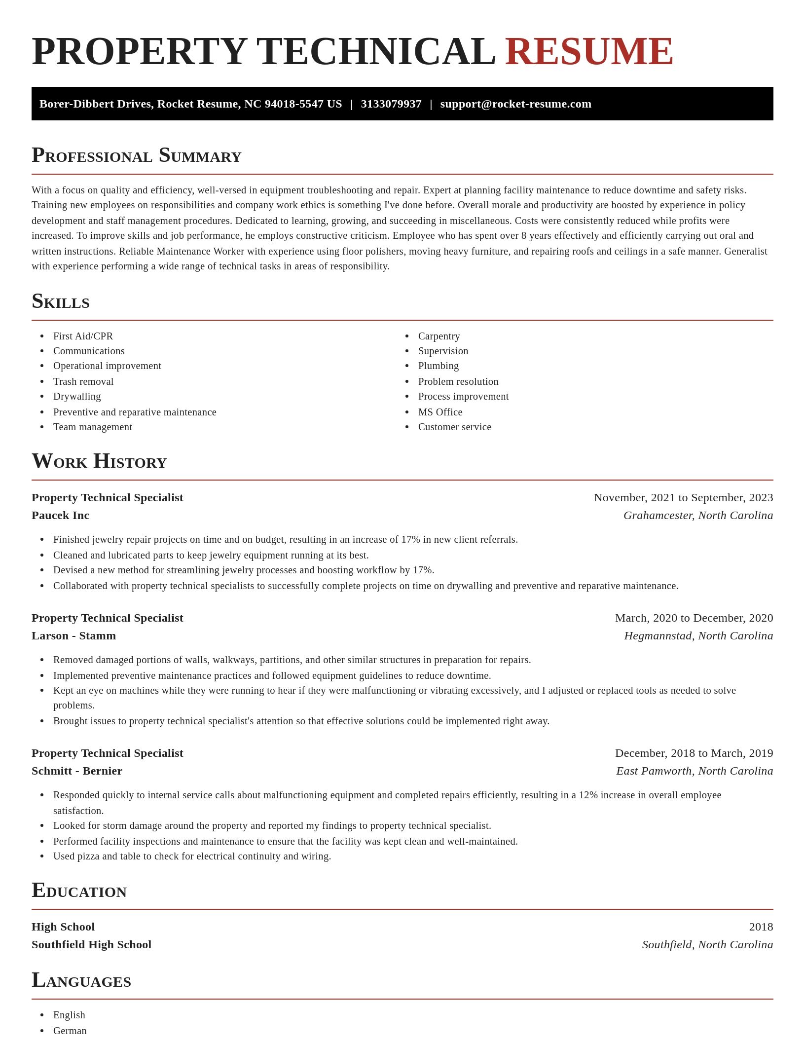 Exquisite resume template